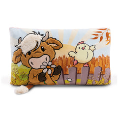NICI - Coussin Rectangulaire Amis de la Ferme Animaux en Peluche