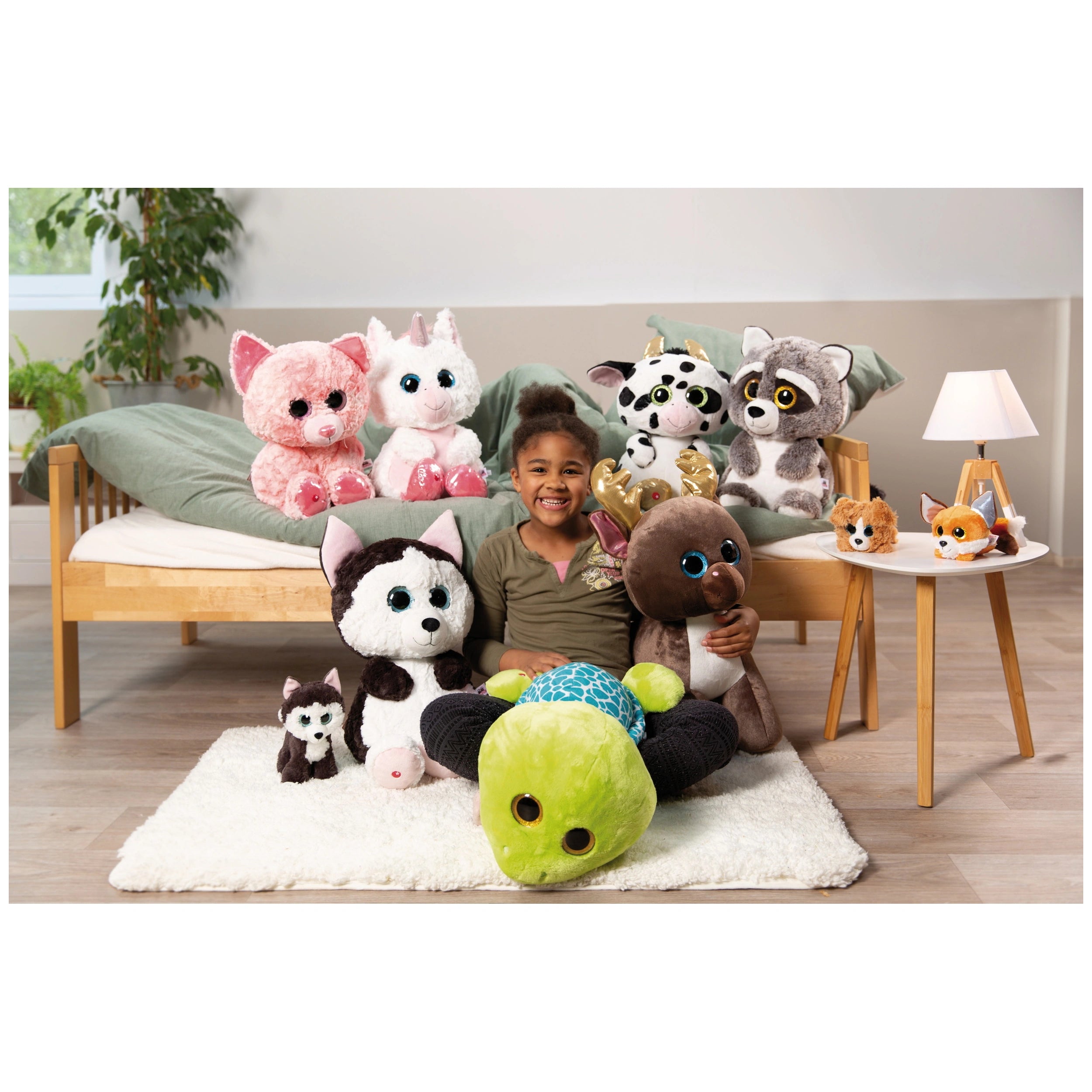 NICI - Glubschis - Jouet en peluche Husky Barkley 45 cm - Animaux en peluche