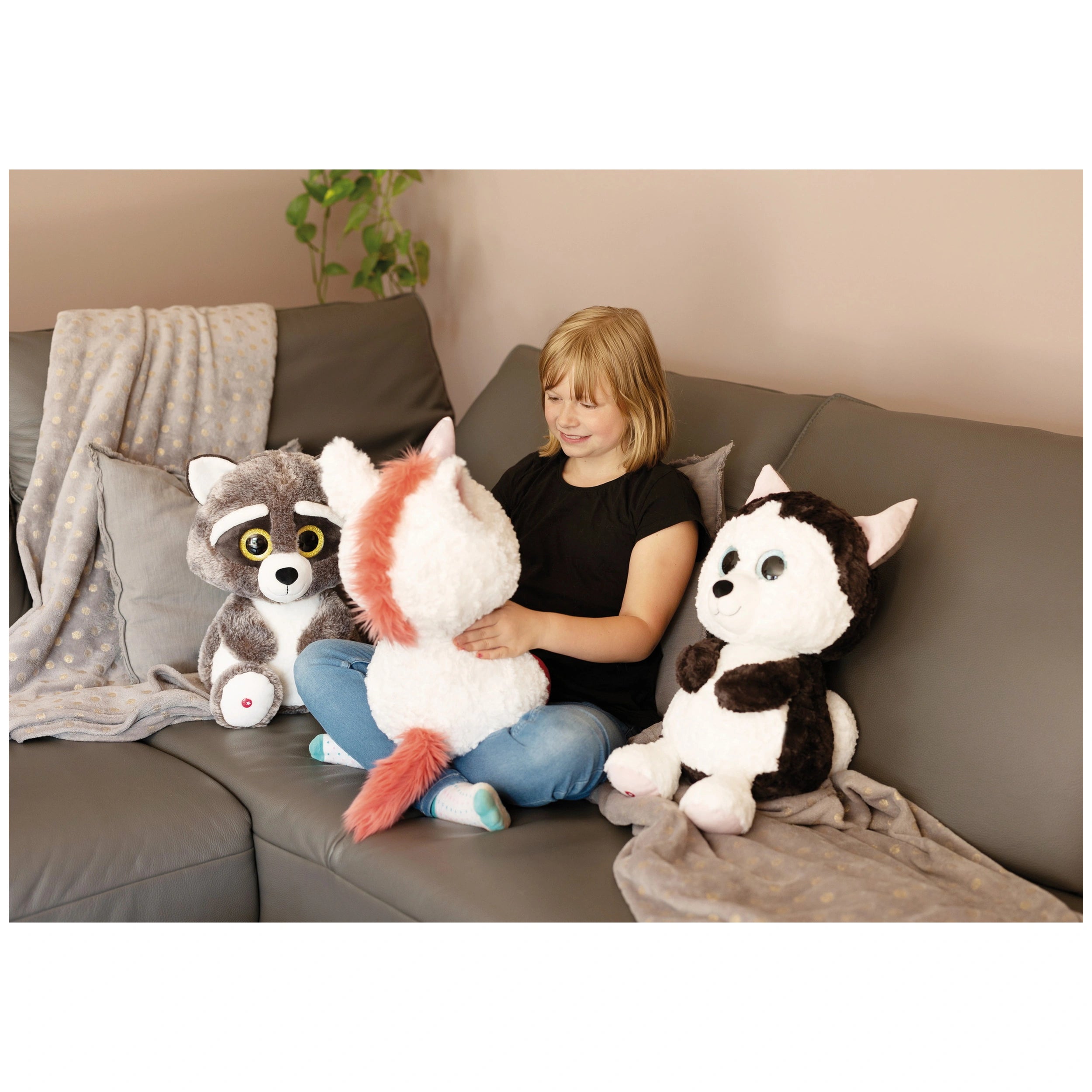 NICI - Glubschis - Jouet en peluche Husky Barkley 45 cm - Animaux en peluche