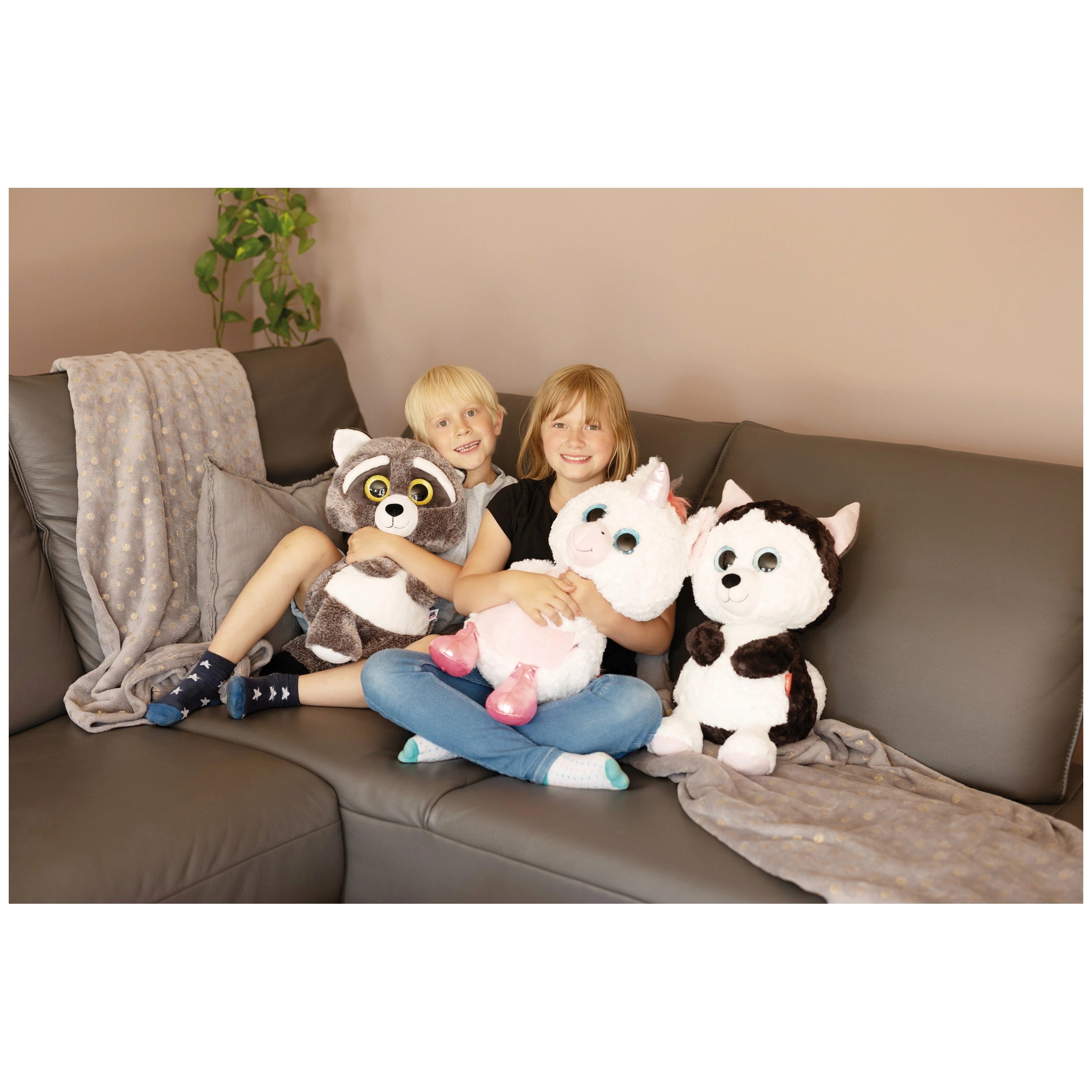 NICI - Glubschis - Jouet en peluche Husky Barkley 45 cm - Animaux en peluche