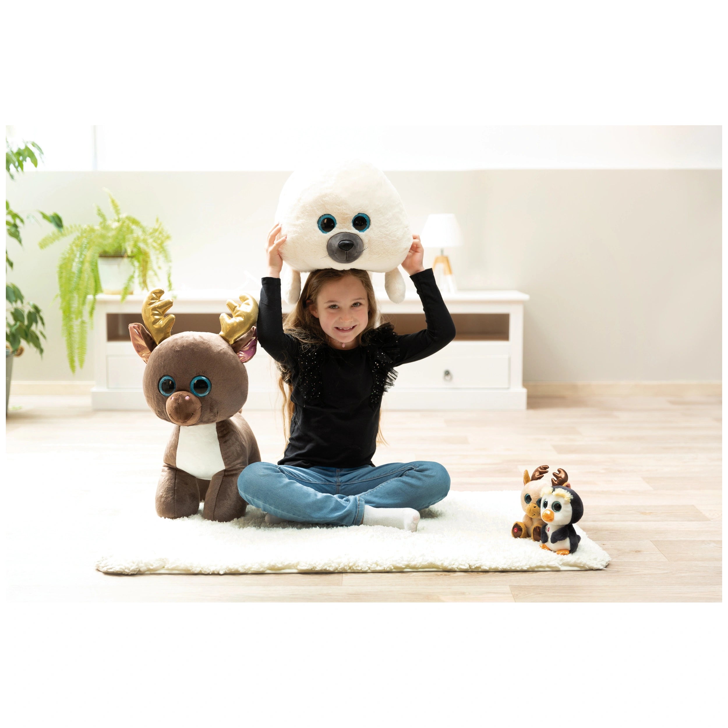 NICI - Glubschis - Renne en peluche - 45 cm - Animaux en peluche