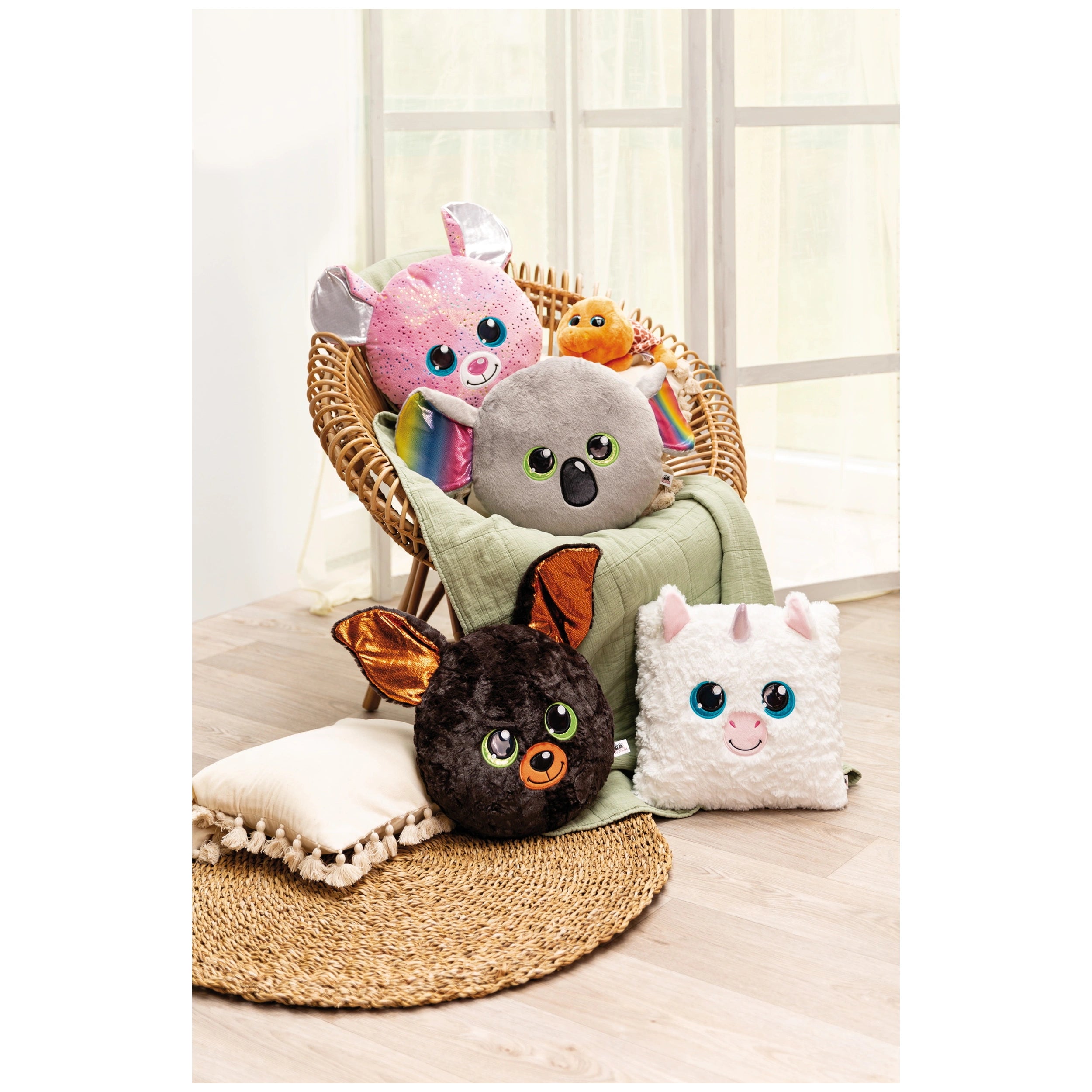 NICI - Glubschis-Coussin-Souris-Miss-Mausie-Peluches