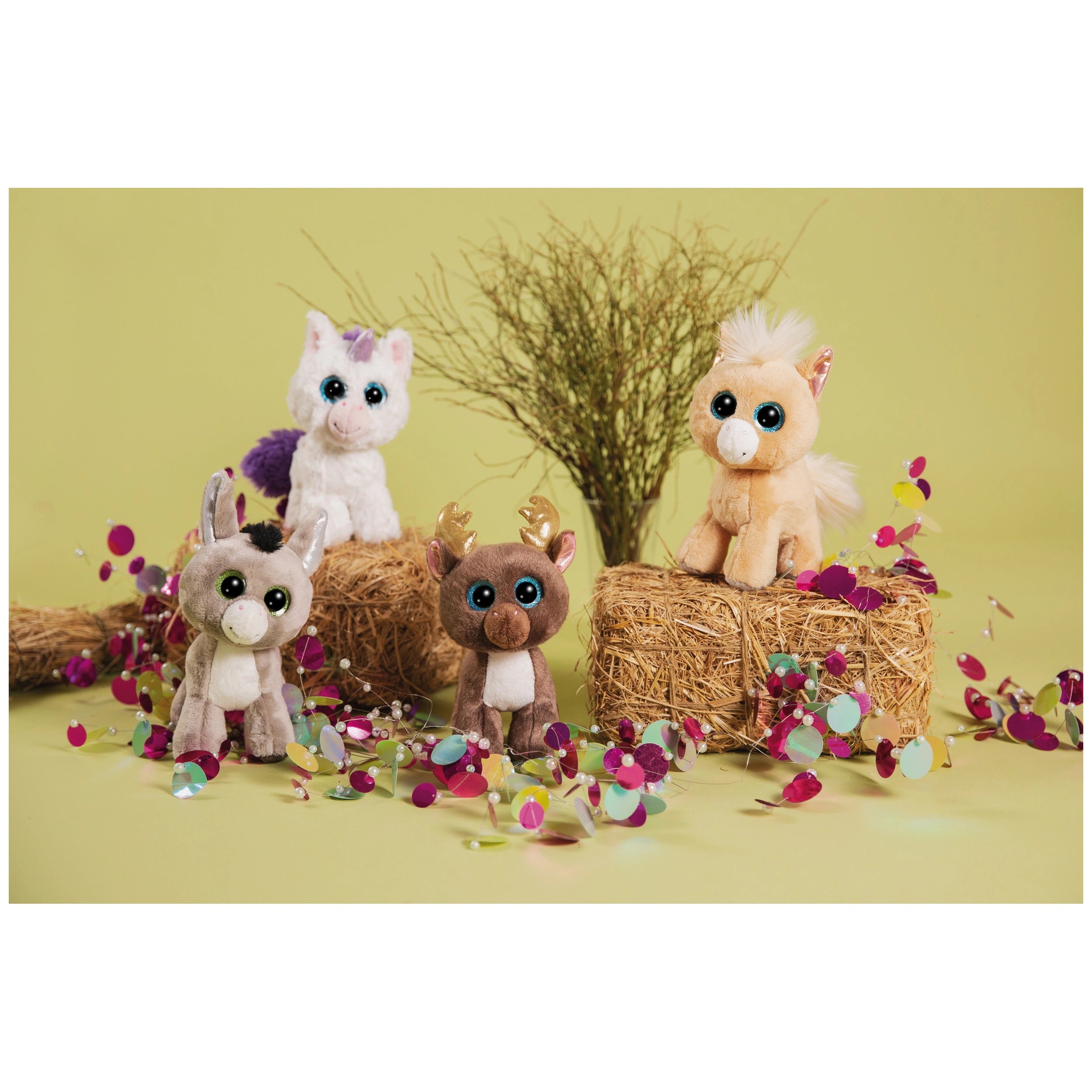 NICI - Glubschis - Jouet en peluche âne Donki 17 cm animaux en peluche
