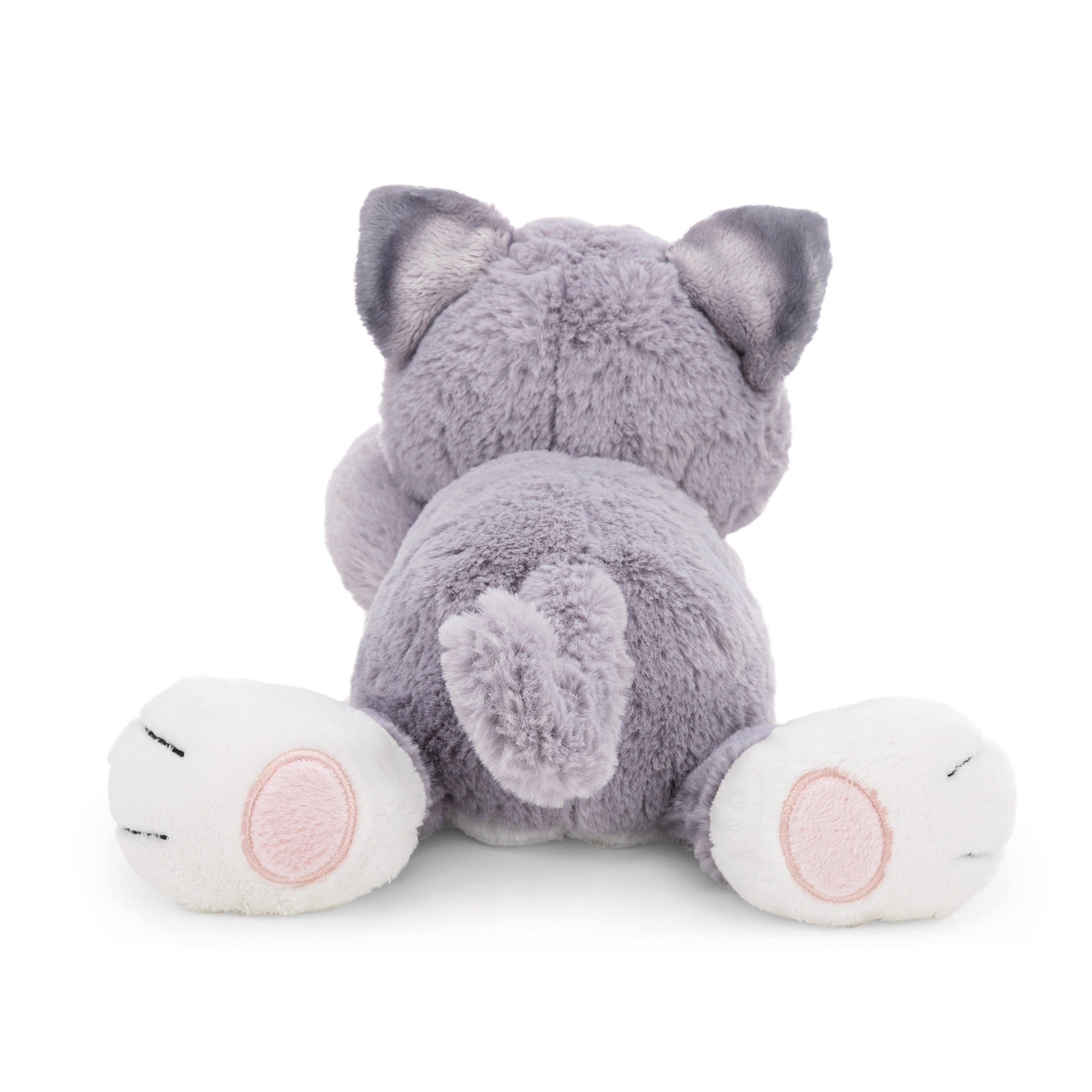 NICI - Homies - Peluche Chat Allongé Gris Poisson Nici Vert 35 Cm - Animaux en Peluche