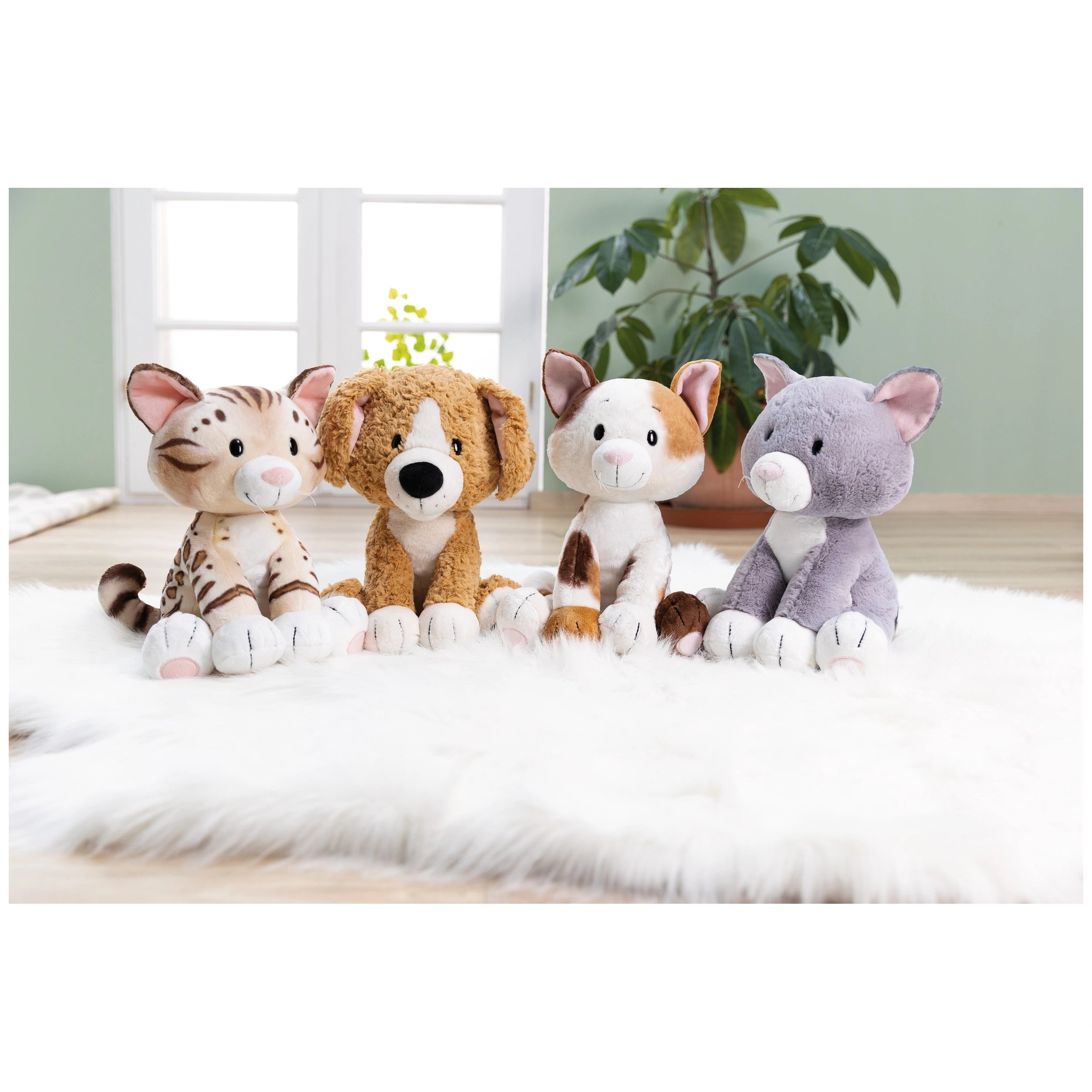 NICI - Homies - Peluche Chat Assis Gris - Animaux en Peluche