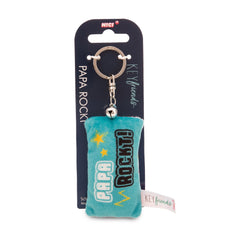 NICI - Porte-clés Key-Friends-Papa-Rockt Mini-Coussin en Peluche