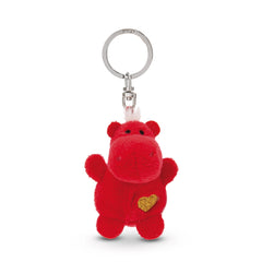 NICI - Porte-clés amis clés - Hippopotame rouge - Porte-clés