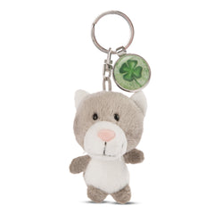NICI - Figurines de jouets d'action avec un porte-clés chat et pendentif trèfle