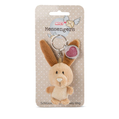 NICI - Key-Ring-Rabbit-With-Pendant-Heart-Keychains