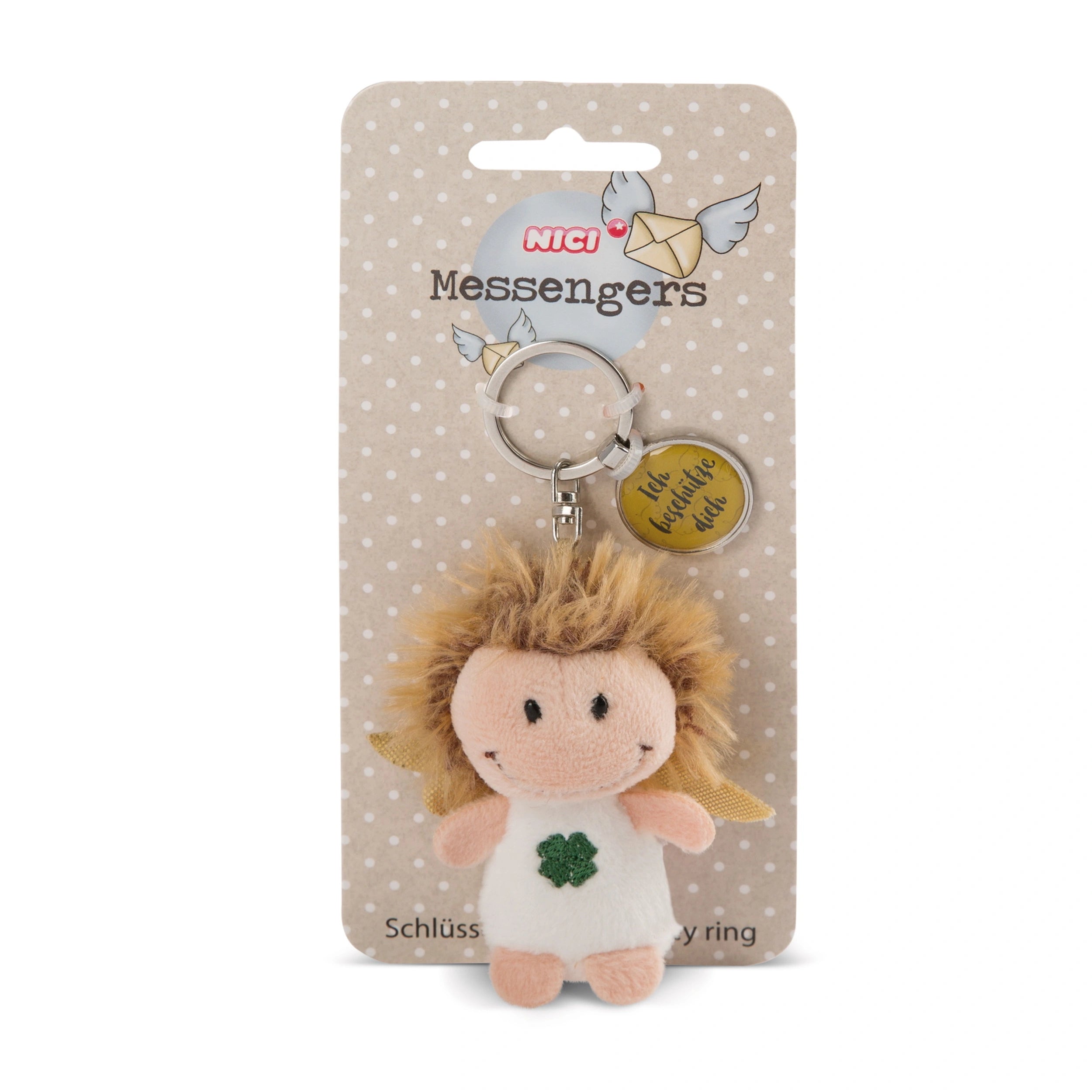 NICI - Porte-clés - Ange avec trèfle - Porte-clés
