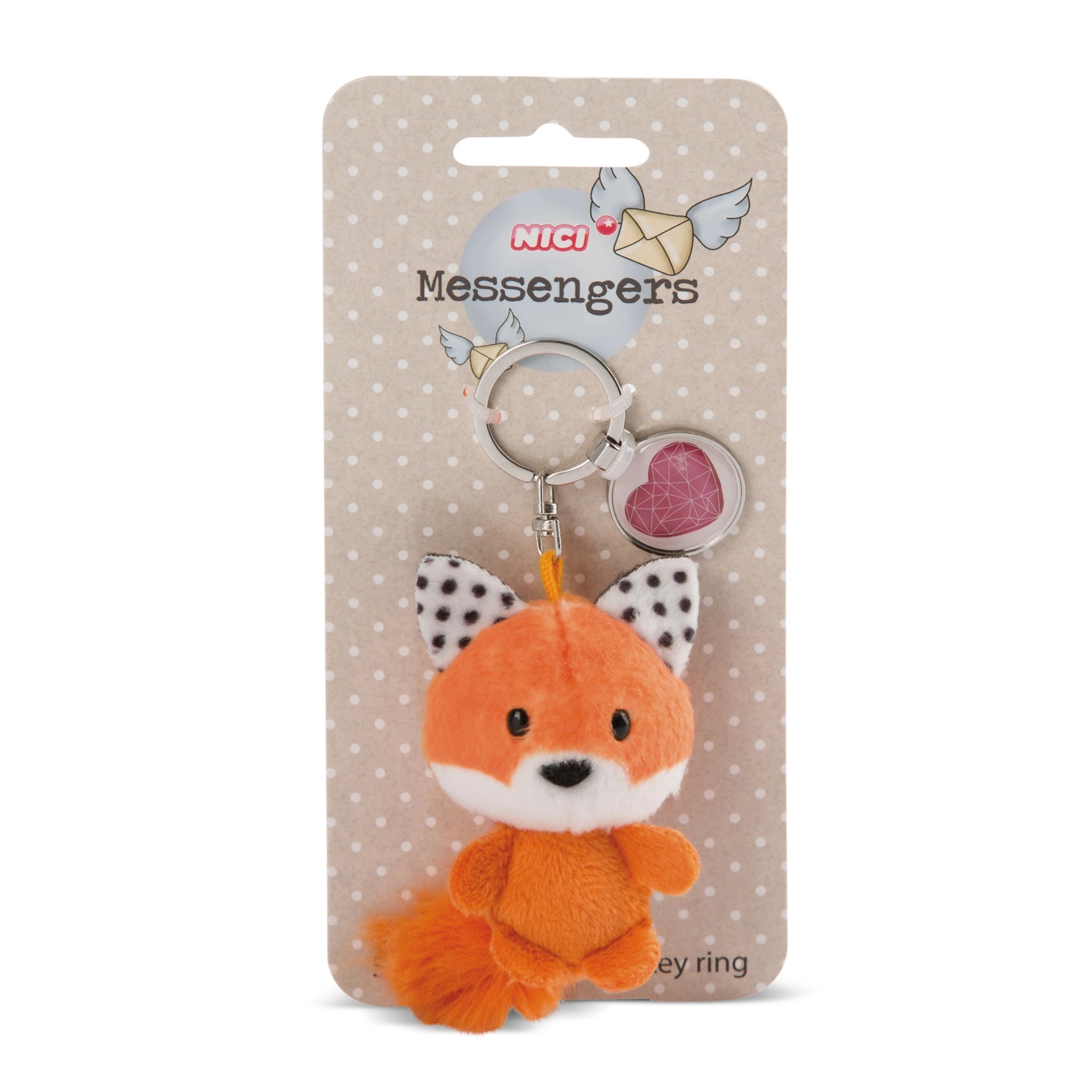 NICI - Keyholder-Fox-With-Heart-Pendant - Keychains