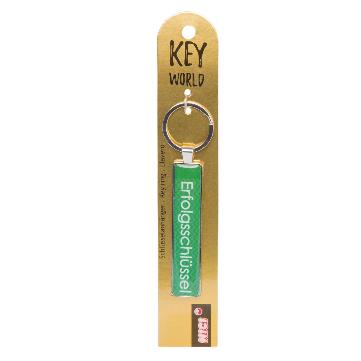 NICI - Keyring-Key-World-Erfolgsschlüssel-Keychains