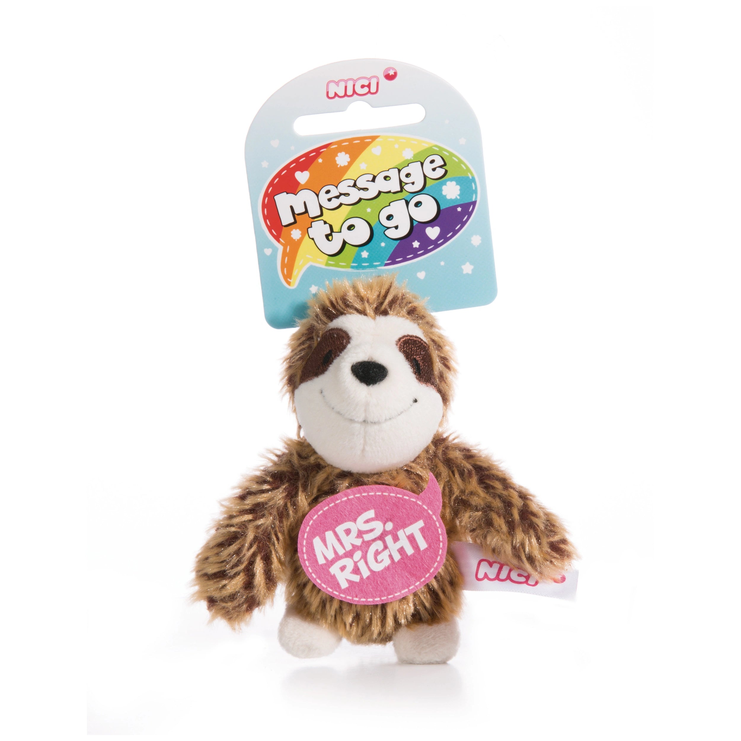 NICI - Pendentif Message À Emporter - Paresseux - Peluches