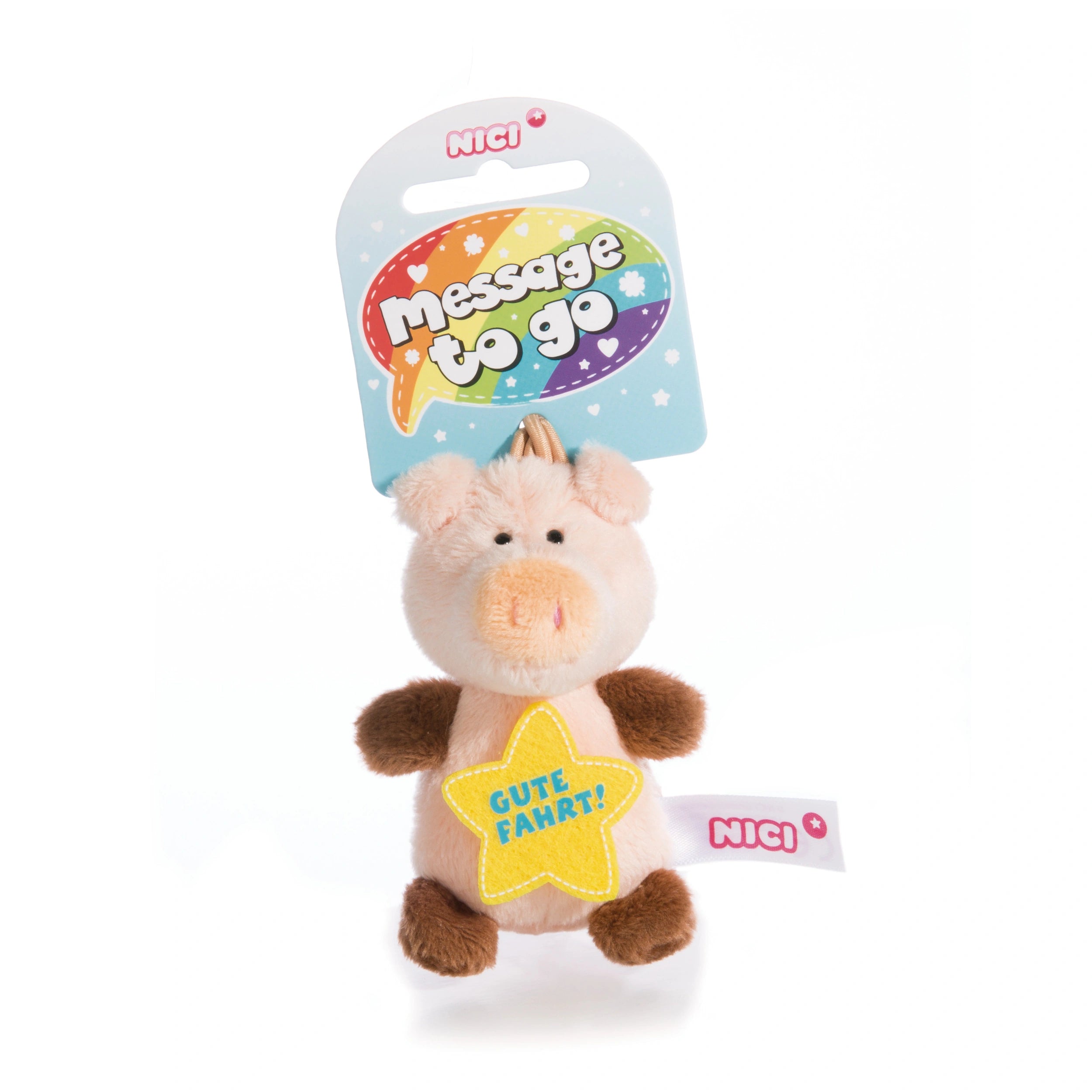 NICI - Message-To-Go-Peluche-Cochon-Animaux-En-Tissu