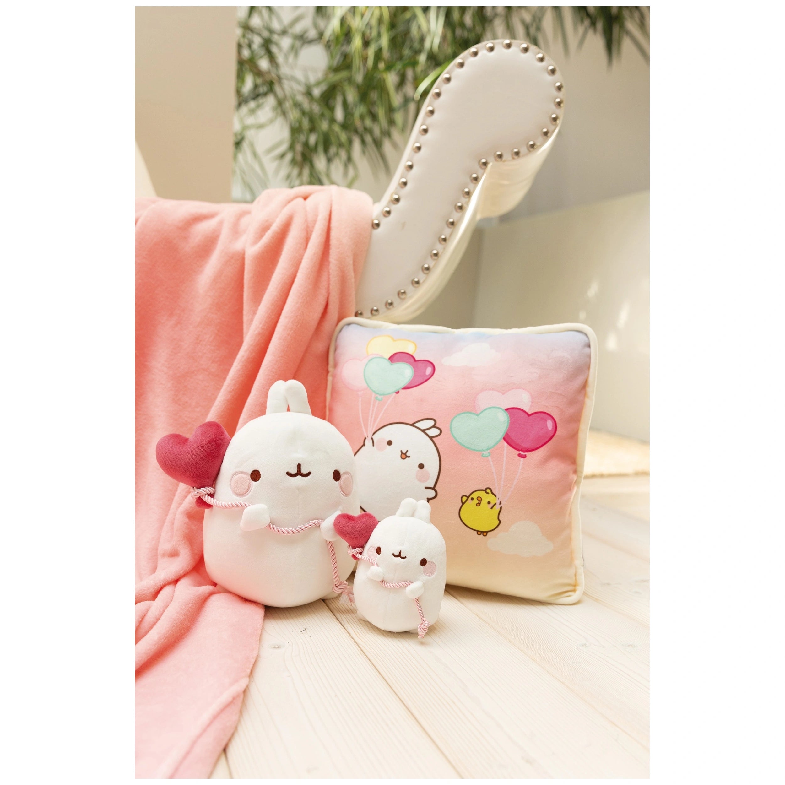 NICI - Coussin Molang 30x30 cm Animaux en peluche