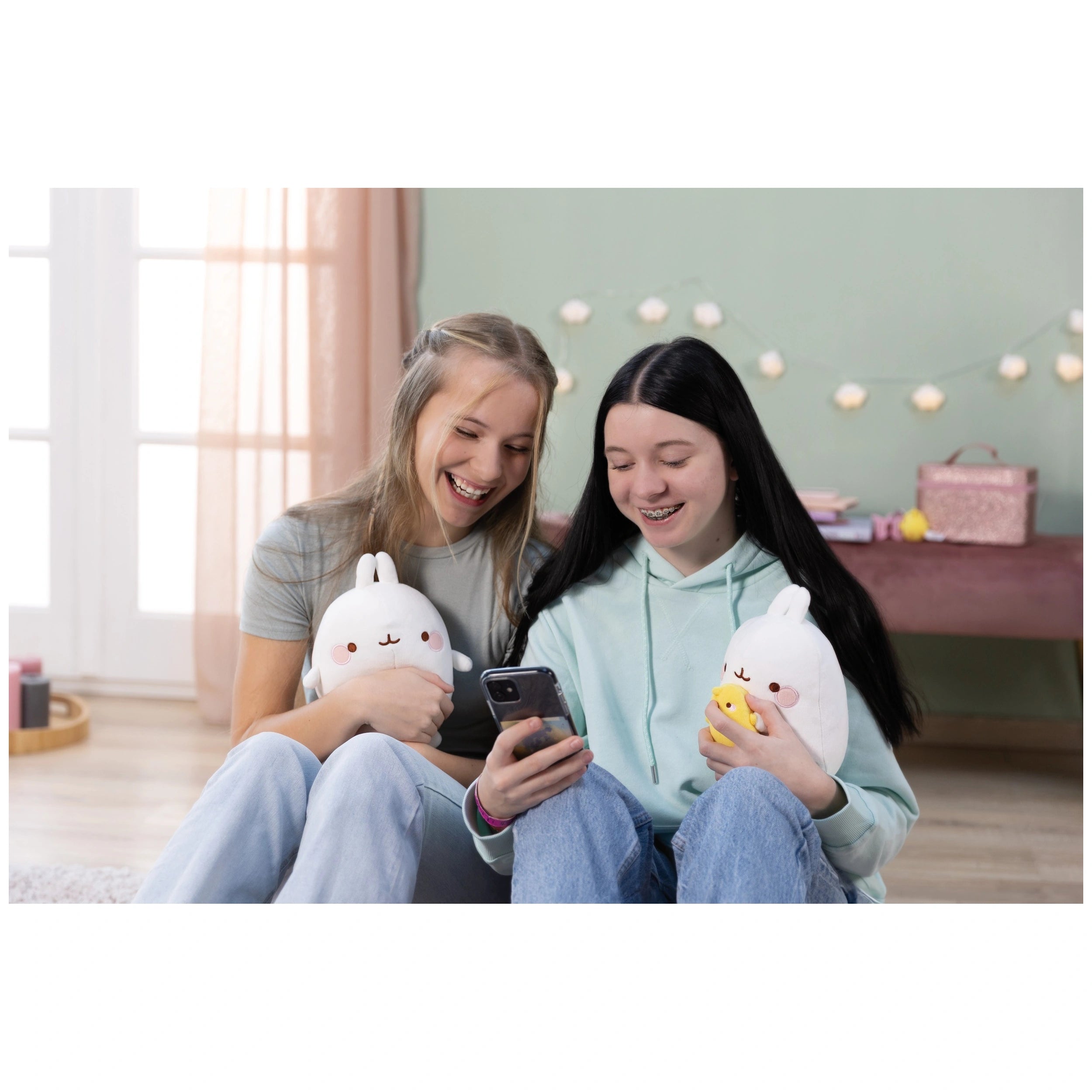 NICI - Molang-With-Piu-Piu-24-Cm-Peluches