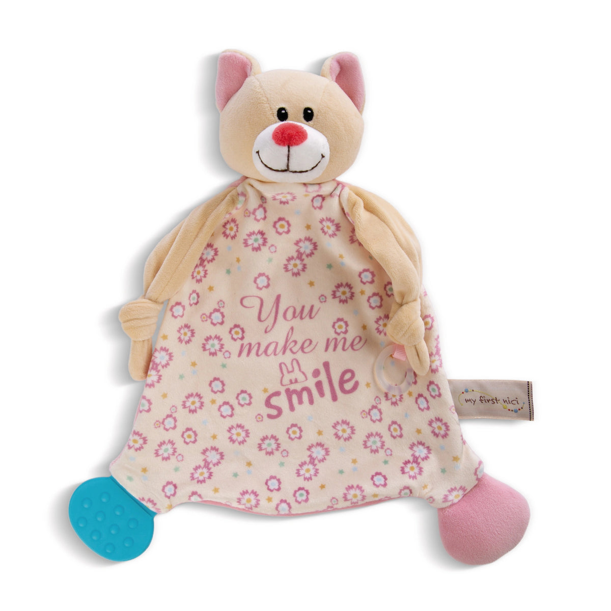 NICI - Mon Premier Doudou NICI Chat Avec Anneau - Peluches