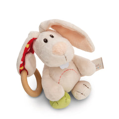 NICI - Mon Premier NICI - Lapin Griffin Tilli avec Anneau en Bois - Sucettes et Anneaux de Dentition