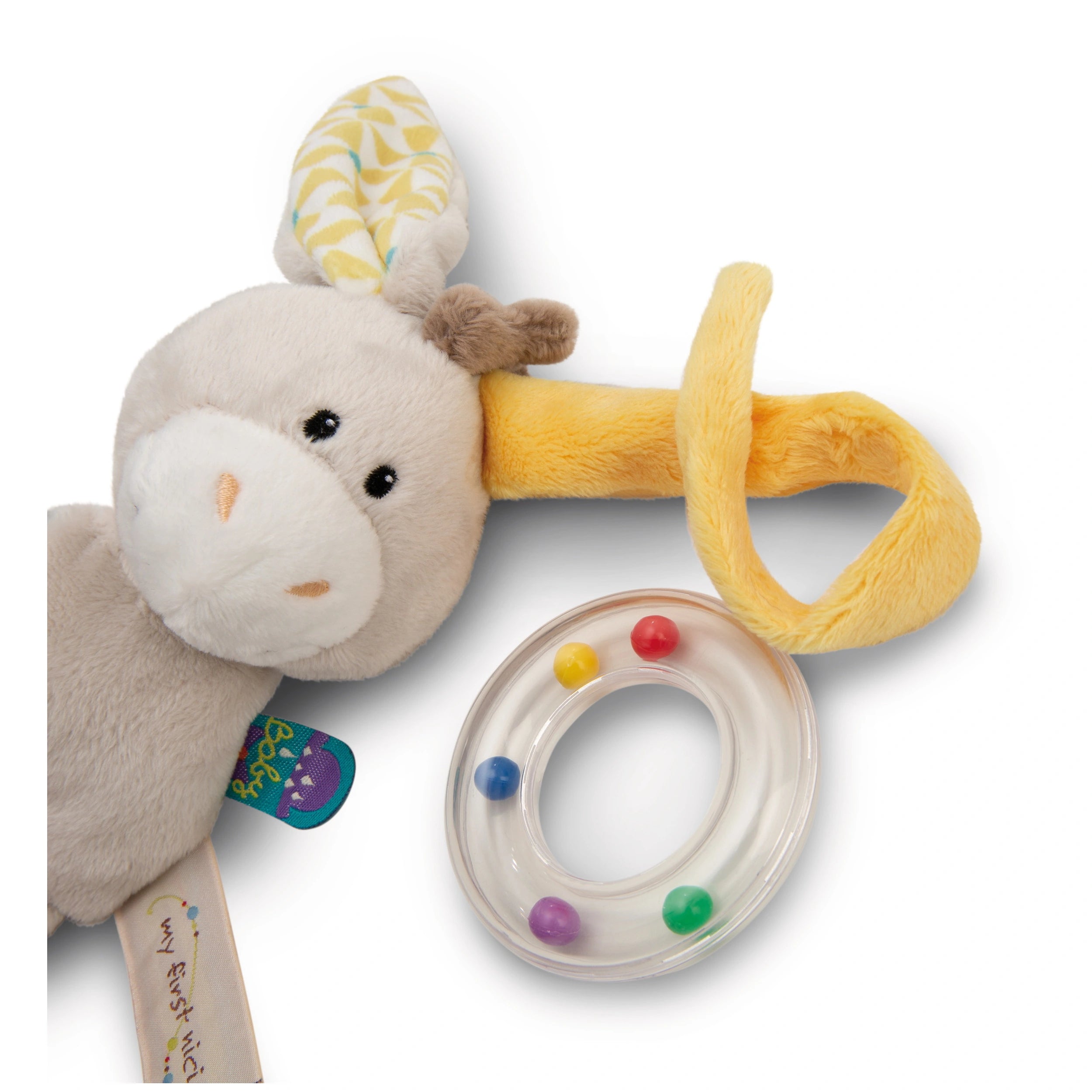 NICI - Mon Premier Hochet Anneau Donkey Muli 15 Cm - Hochets