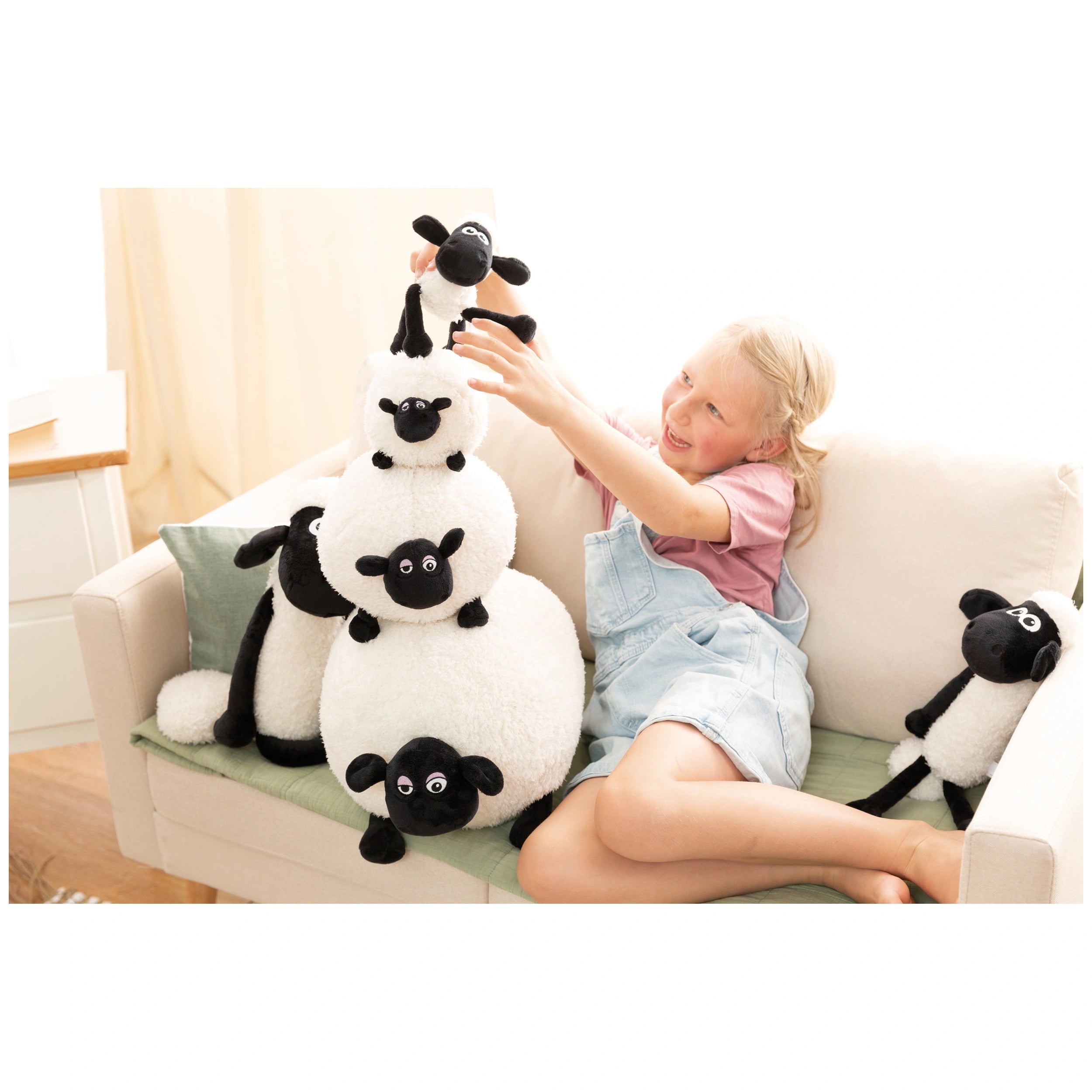 NICI - Shaun le mouton - Peluche debout de Shirley - Animaux en peluche