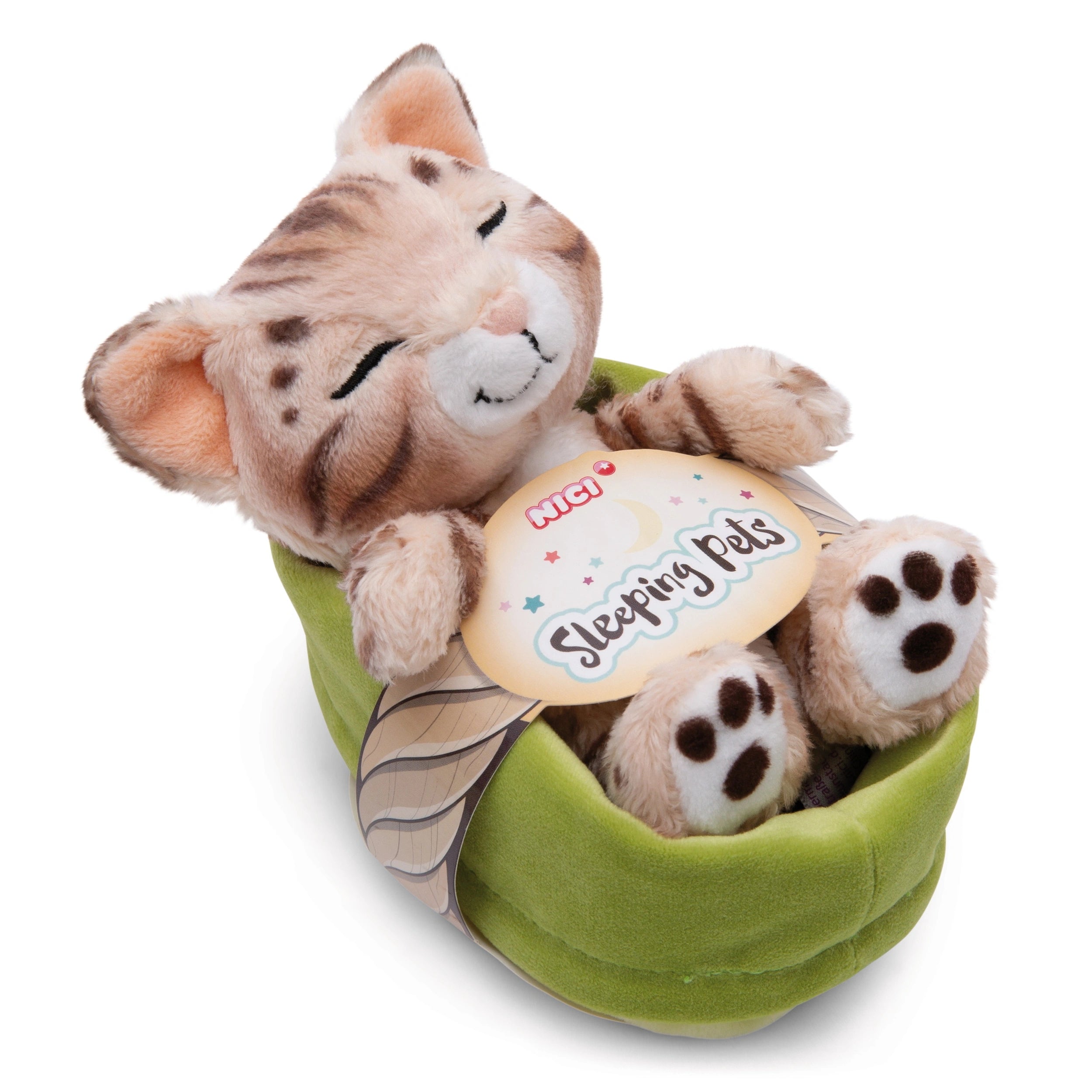 NICI - Jouets en peluche pour animaux de compagnie endormis - Chat Bengal