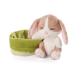 NICI - Jouets en peluche animaux de compagnie endormis Bunny Cappuccino