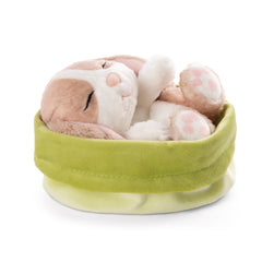 NICI - Jouets en peluche animaux de compagnie endormis Bunny Cappuccino