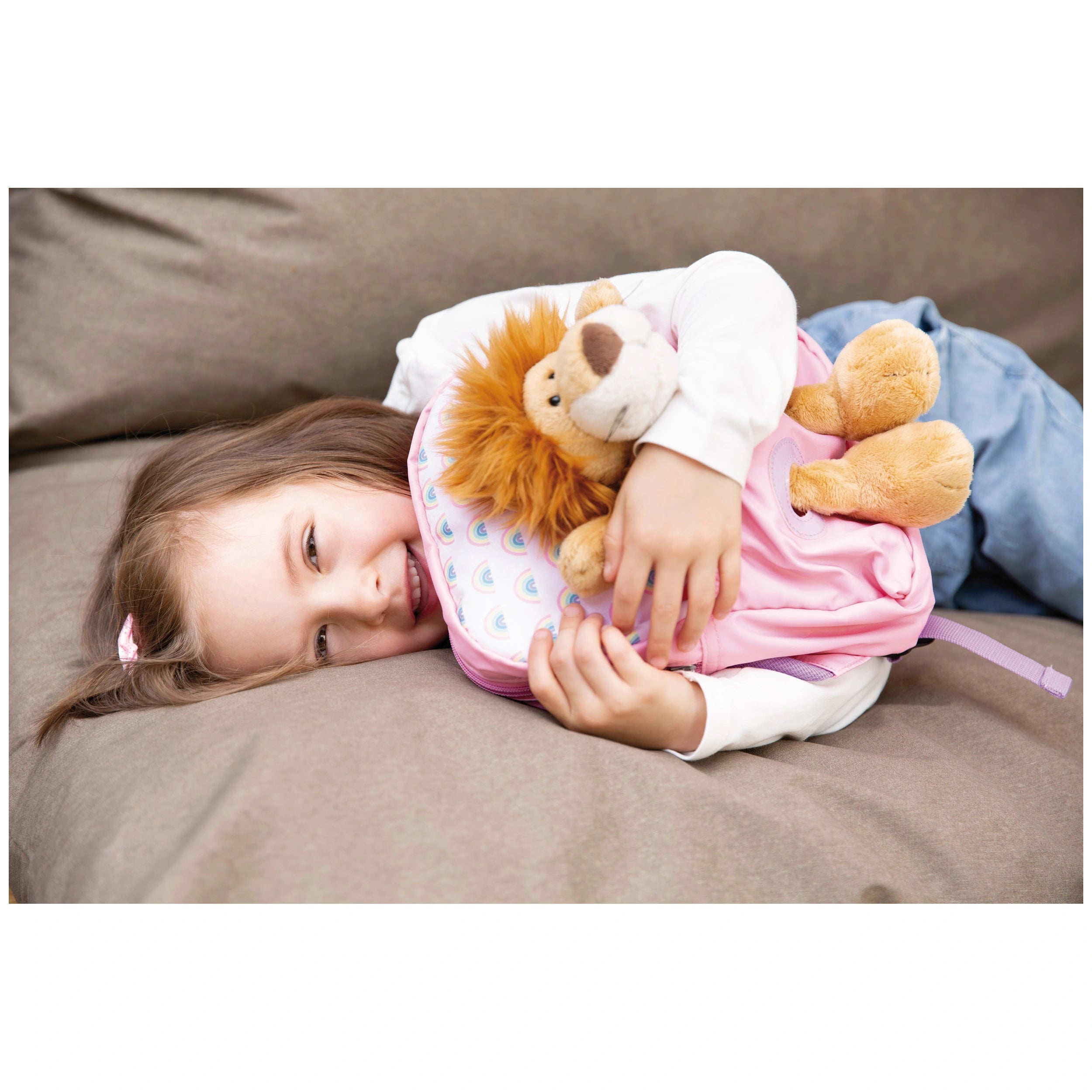 NICI - Travel-Friends-Backpack-With-Soft-Toy-Lion-Collectibles