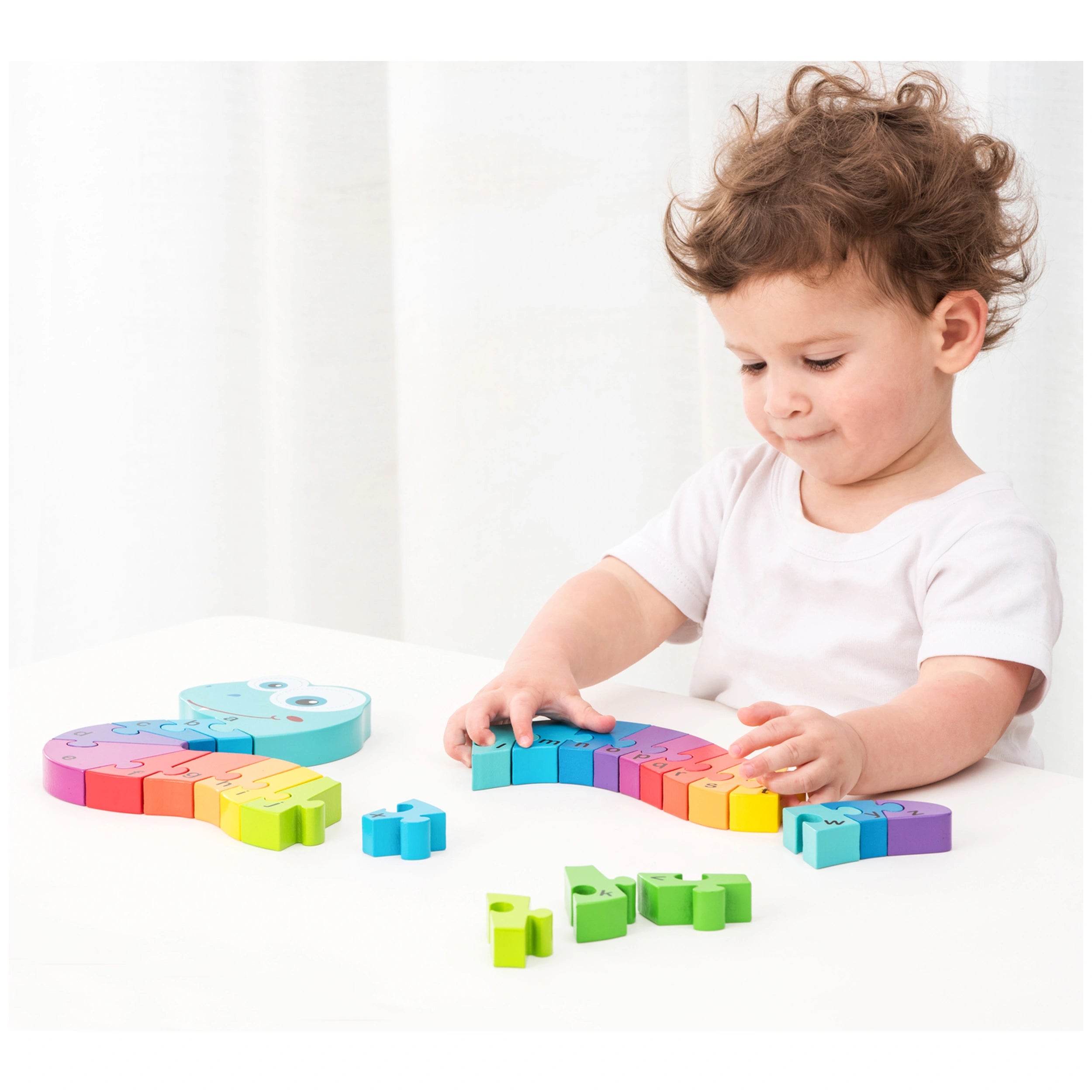 New Classic Toys - Puzzle Alphabet - Serpent - Jouets Éducatifs