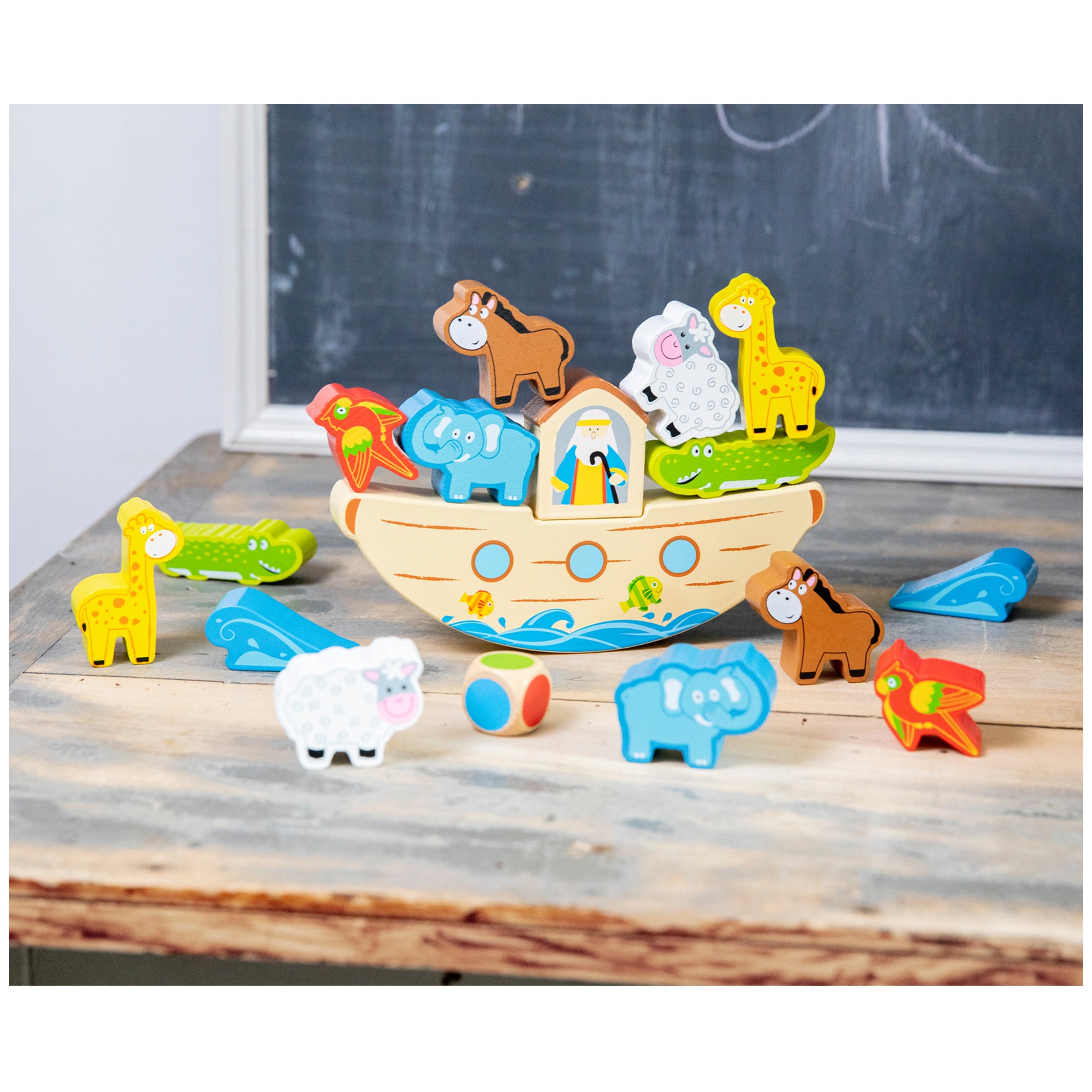 New Classic Toys - Jeu d'équilibre - Arche de Noé - Jouets éducatifs