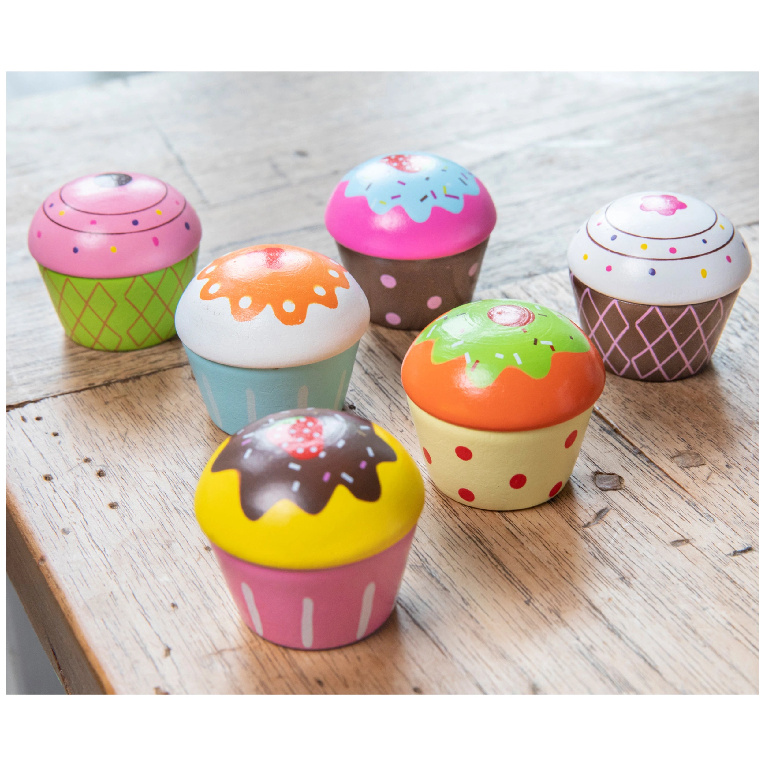 New Classic Toys - Assortiment de Cupcakes dans une Boîte Cadeau - Professions Imaginaires et Jeux de Rôle