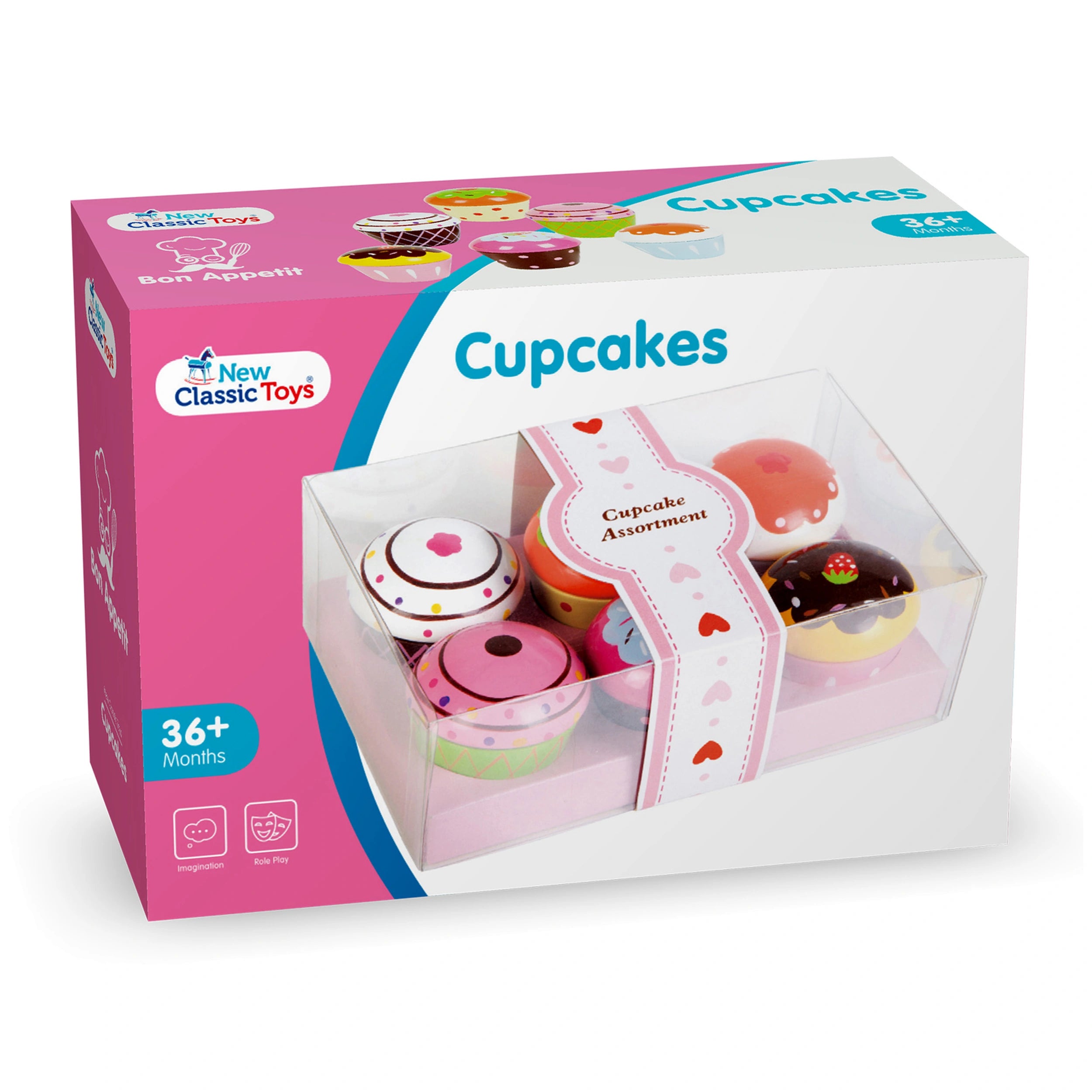 New Classic Toys - Assortiment de Cupcakes dans une Boîte Cadeau - Professions Imaginaires et Jeux de Rôle
