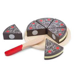 New Classic Toys - Cutting Cake - Chocolate - Pretend Professions & Role Playing