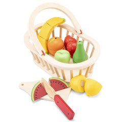 New Classic Toys - Set de Découpe - Panier de Fruits - Professions Imaginaires et Jeux de Rôle