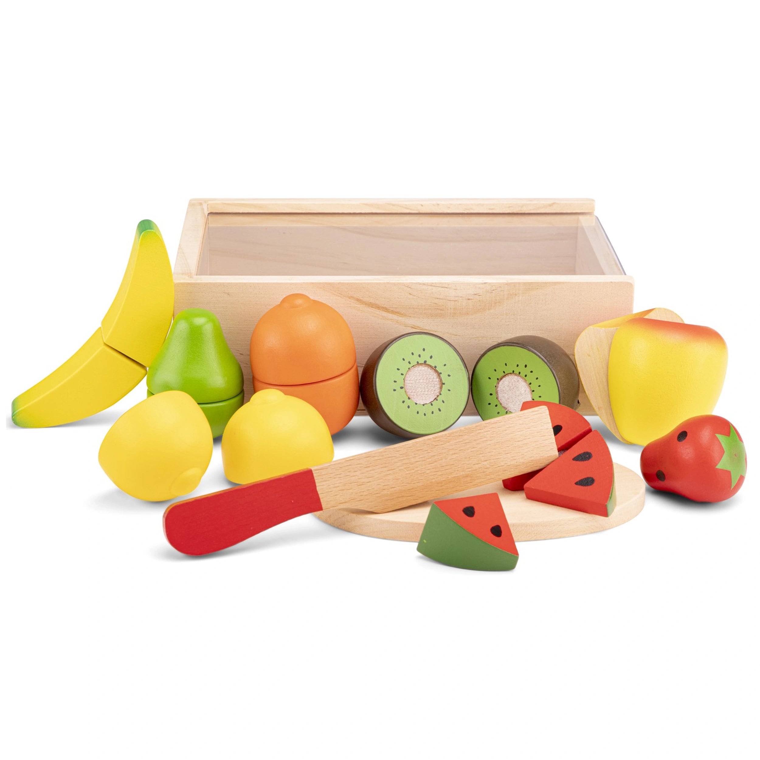 New Classic Toys - Set de Découpe - Boîte de Fruits - Professions Imaginaires et Jeux de Rôle