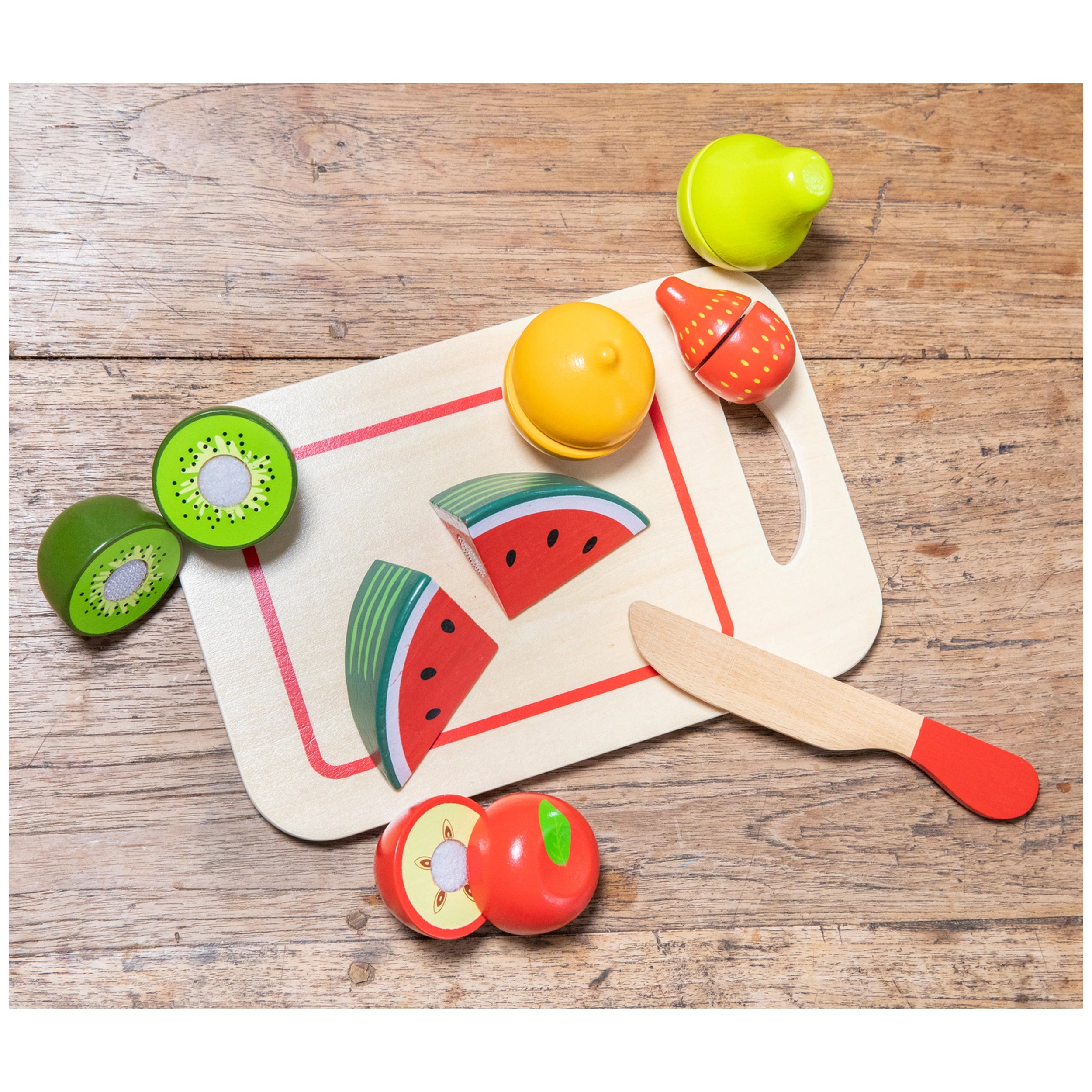 New Classic Toys - Set de Découpe - Fruits - Professions Imaginaires et Jeux de Rôle