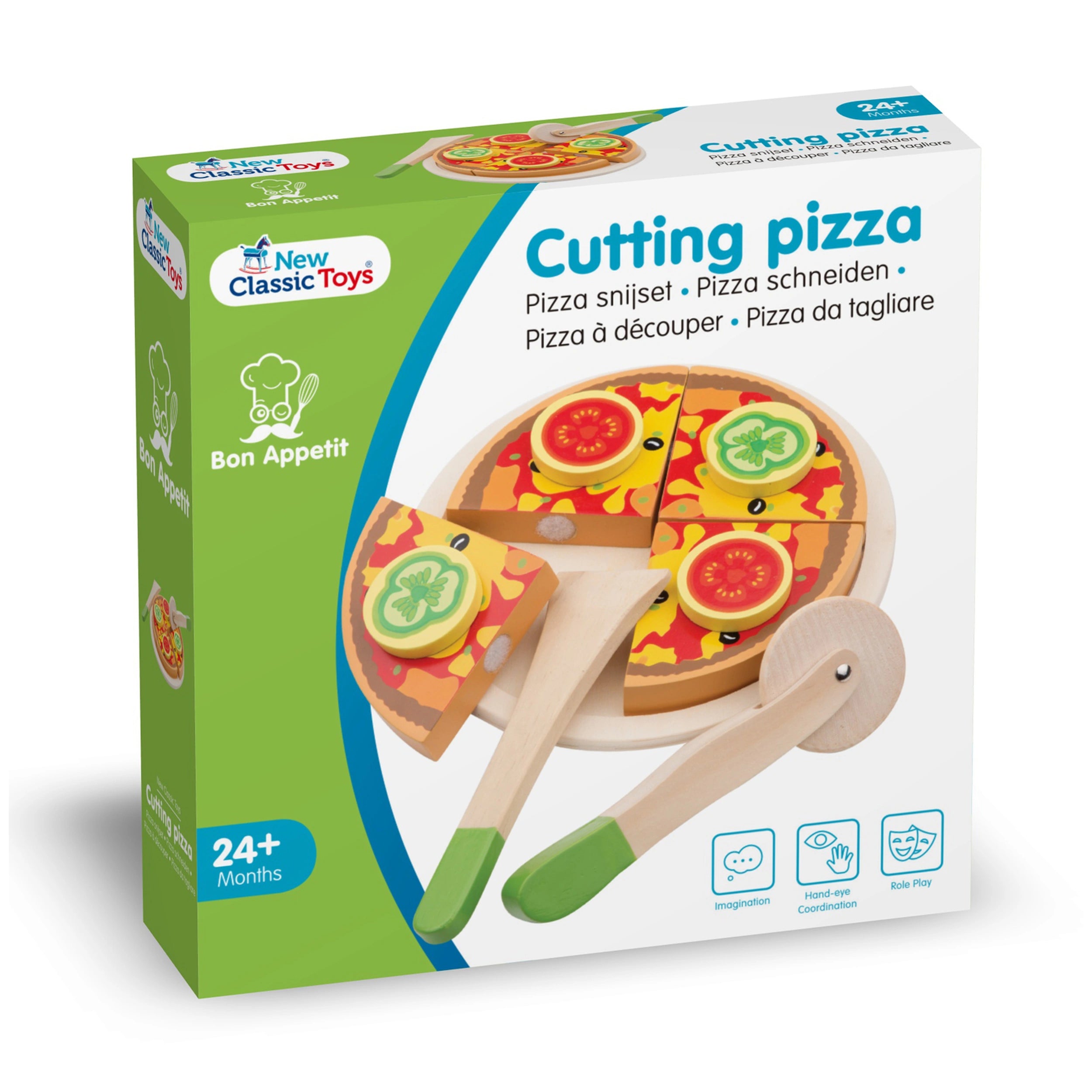 New Classic Toys - Set de Découpe - Légumes à Pizza - Professions Imaginaires & Jeux de Rôle