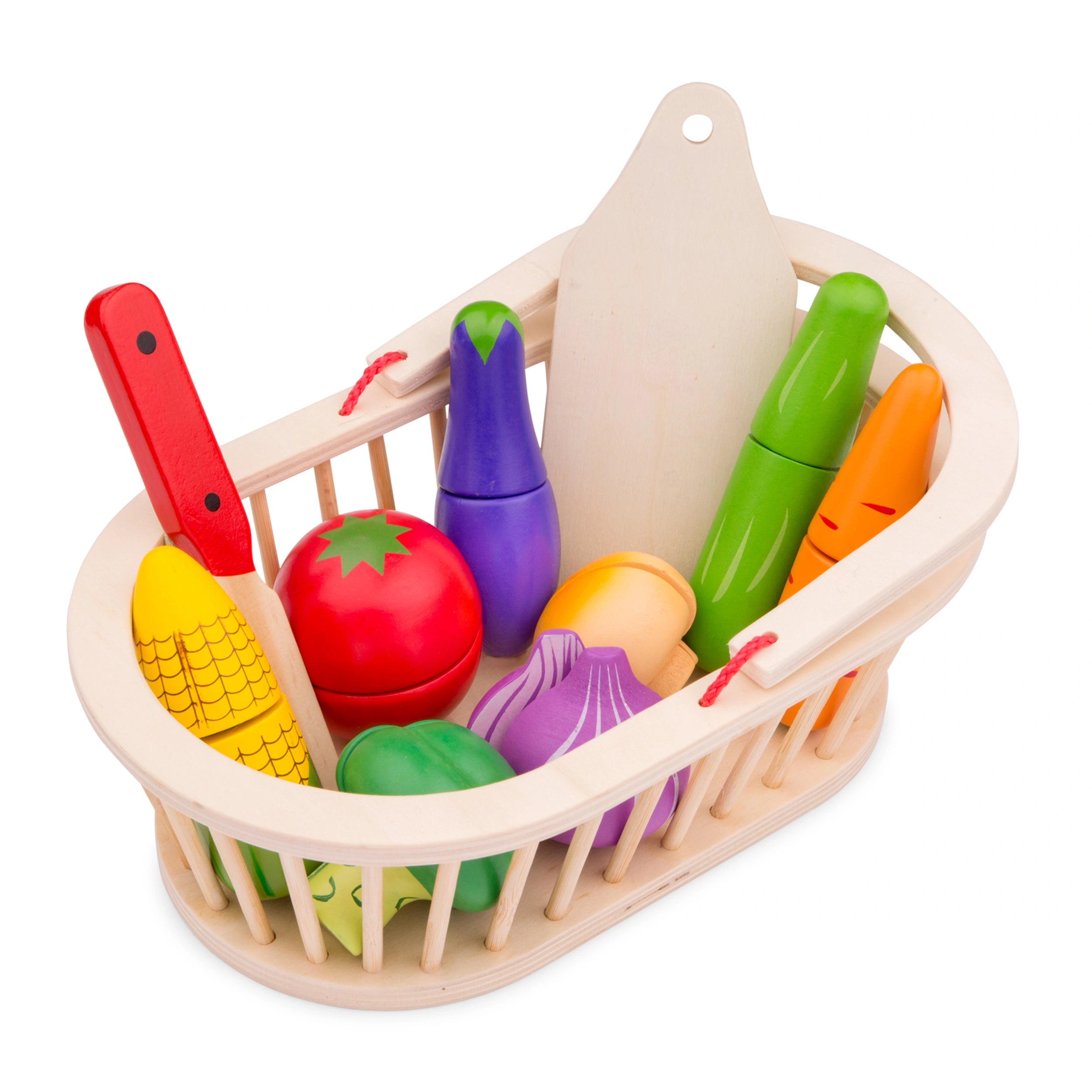 New Classic Toys - Set de Découpe - Panier de Légumes - Professions Imaginaires & Jeux de Rôle