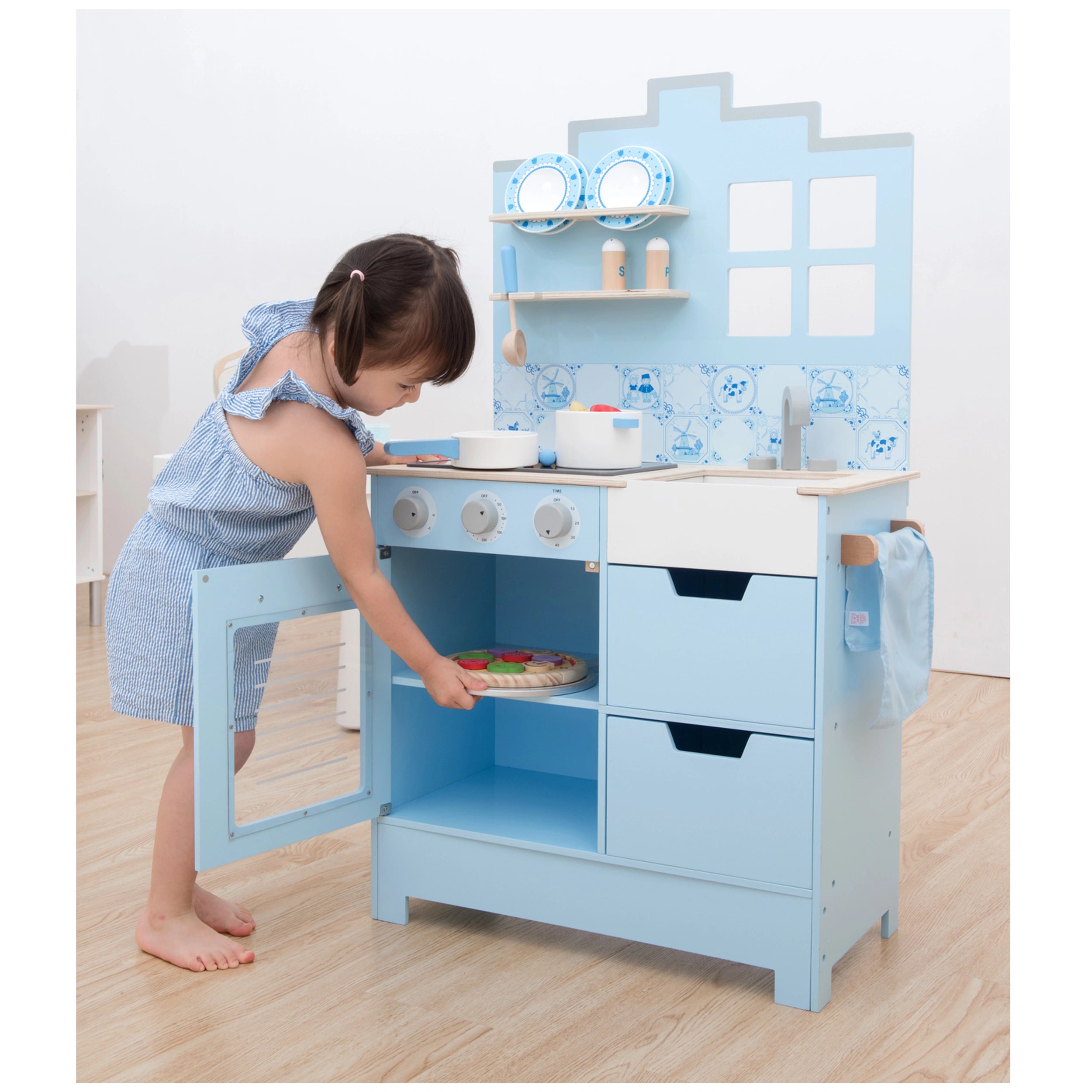 New Classic Toys - Cuisine - Delft Blue - Professions fictives et jeux de rôle