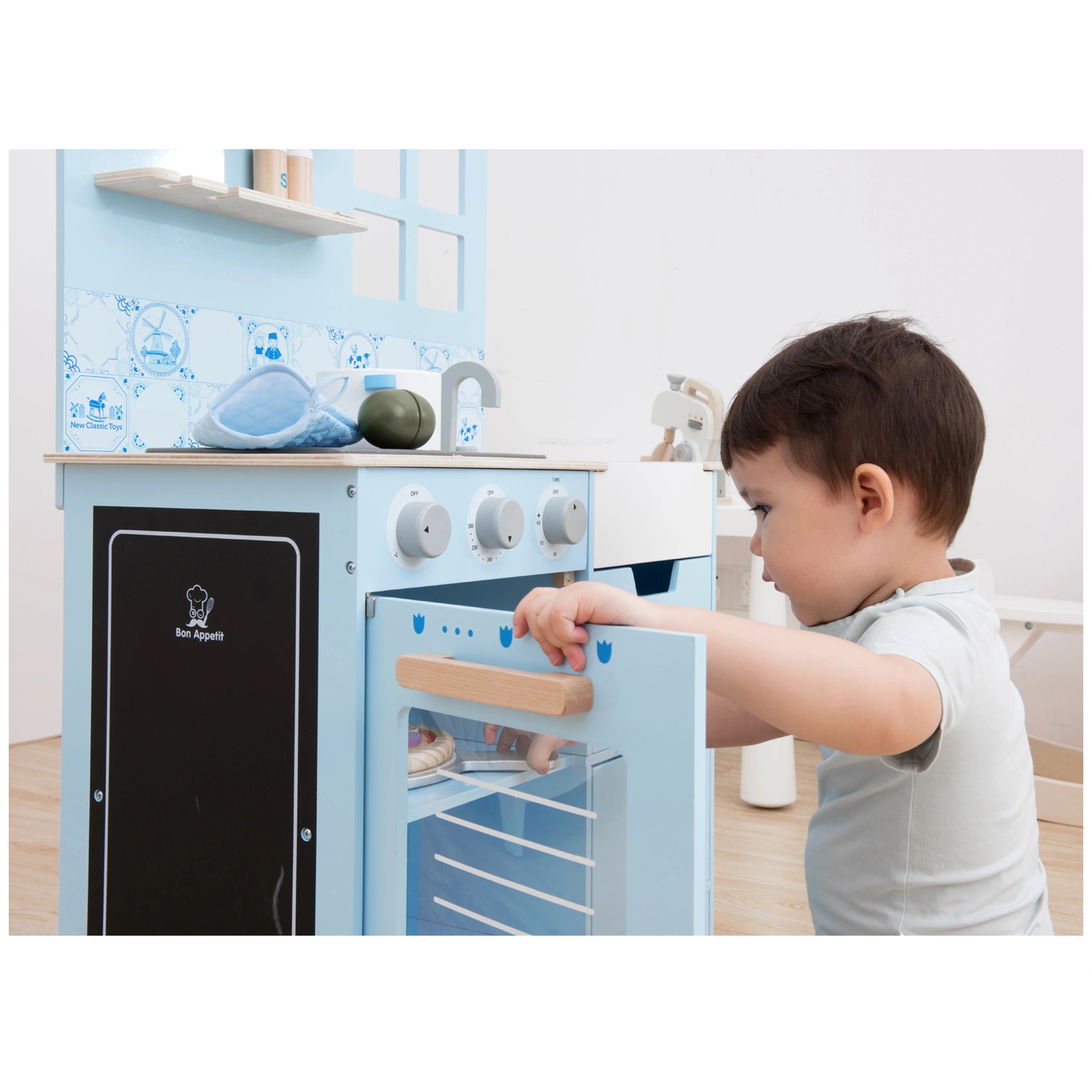 New Classic Toys - Cuisine - Delft Blue - Professions fictives et jeux de rôle