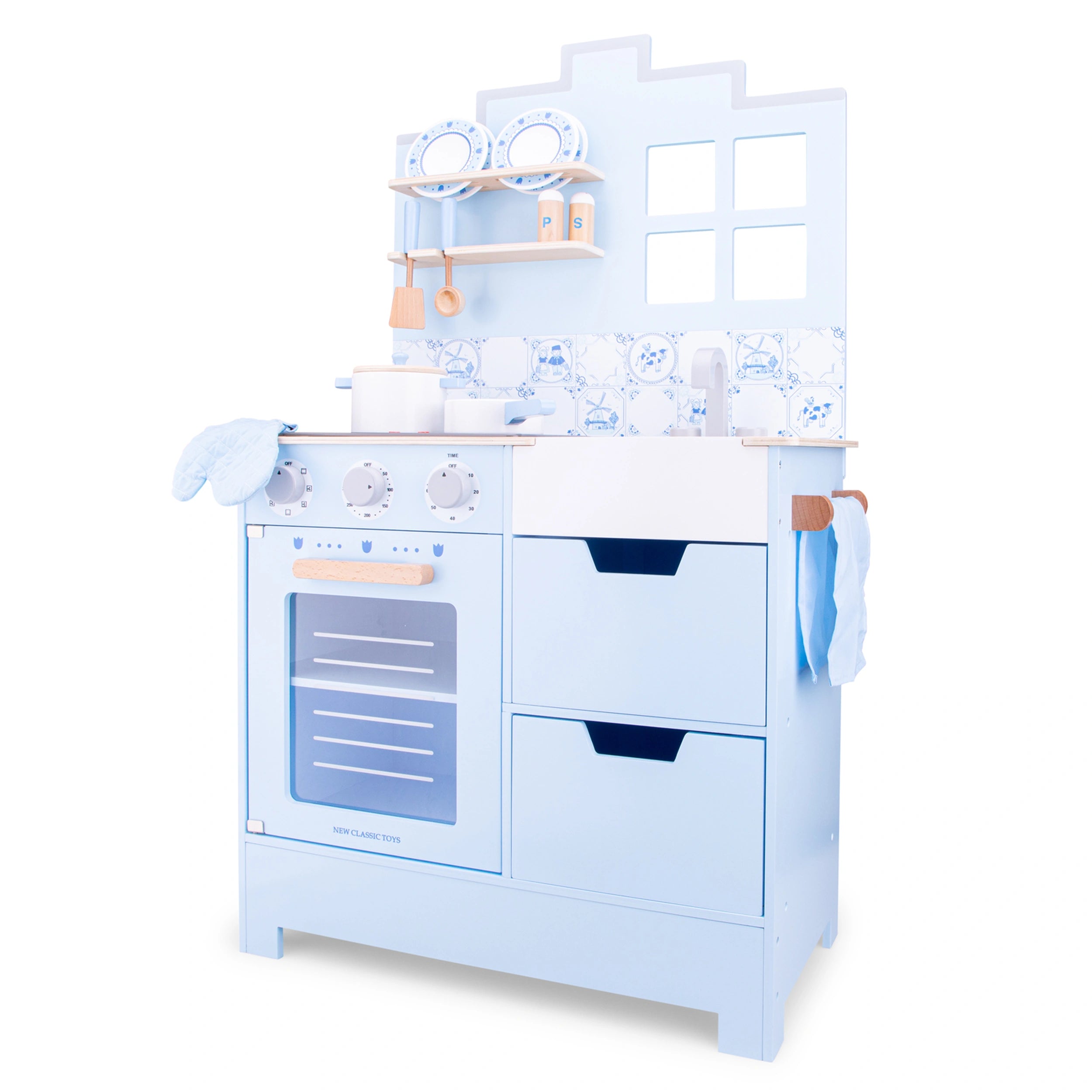 New Classic Toys - Cuisine - Delft Blue - Professions fictives et jeux de rôle