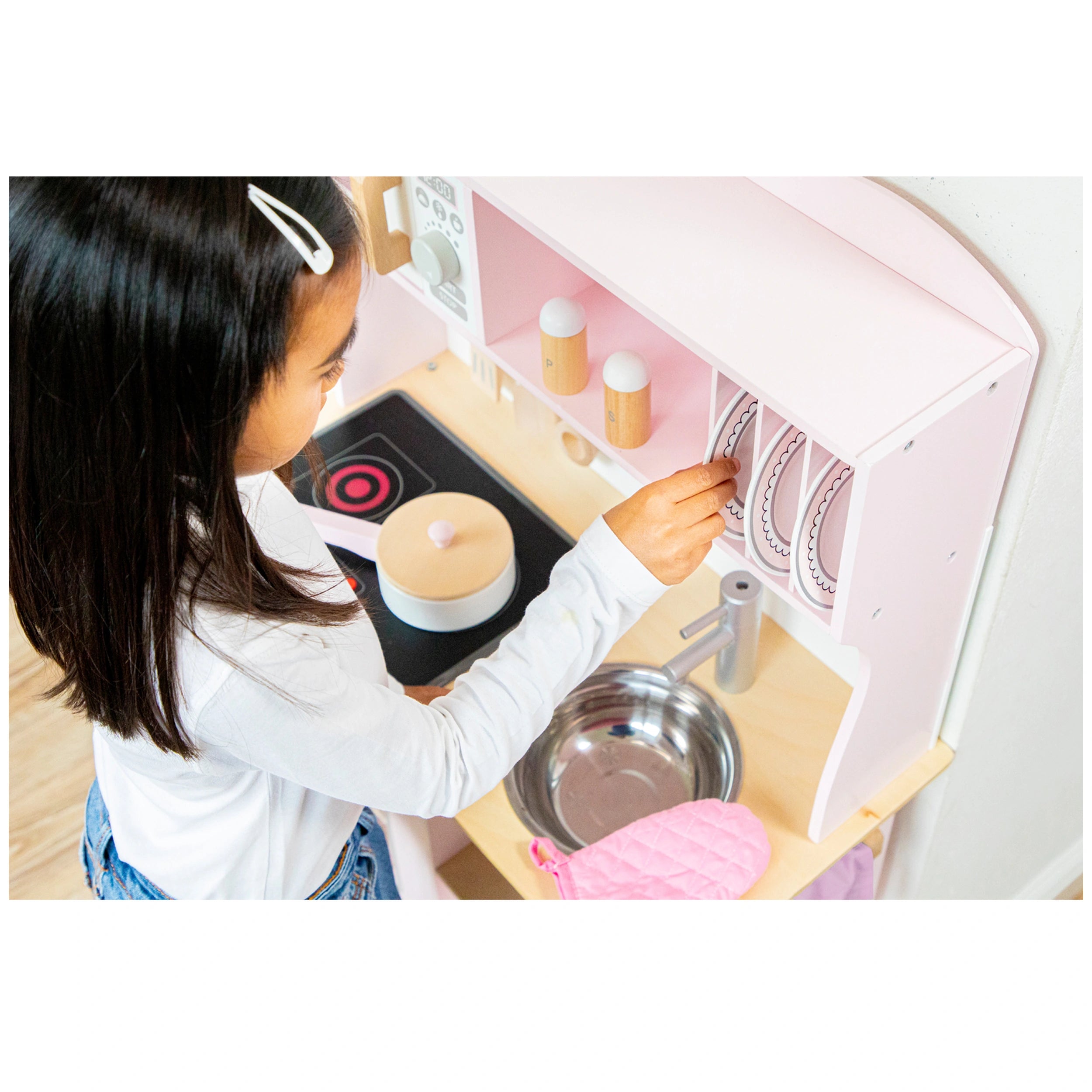 New Classic Toys - Cuisine - Moderne - Cuisine Électrique - Rose - Professions Imaginaires & Jeux de Rôle