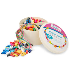 New Classic Toys - Perles à enfiler - 640 pièces et 8 cordes - Arts et loisirs créatifs