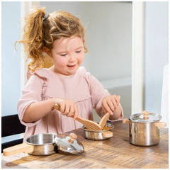 New Classic Toys - Metal Pan Set - Pretend Professions & Role Playing