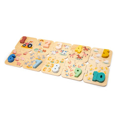 New Classic Toys - Puzzle Numérique - Ferme - Jouets Éducatifs