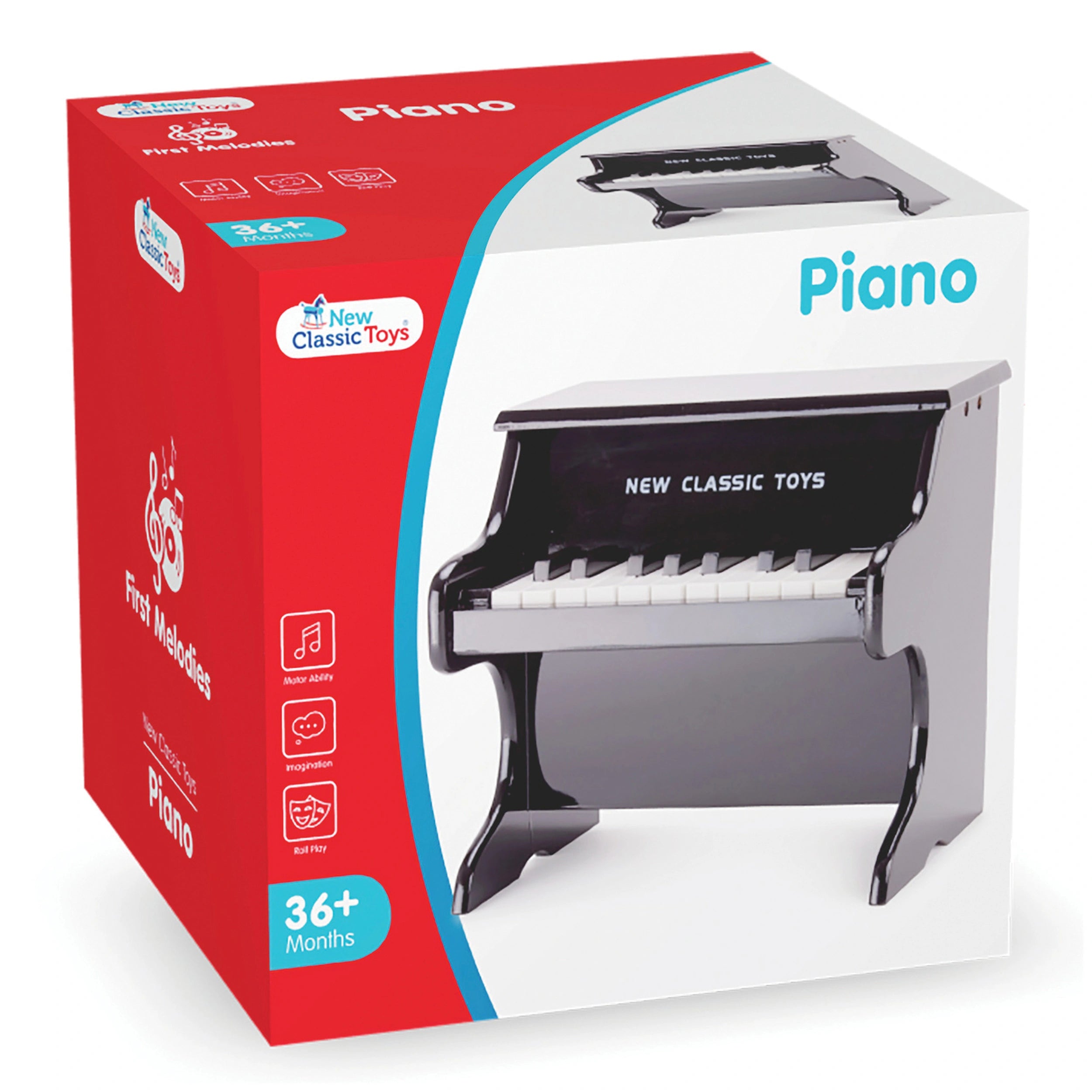 New Classic Toys - Piano - 18 Keys - Black - Musical Instruments