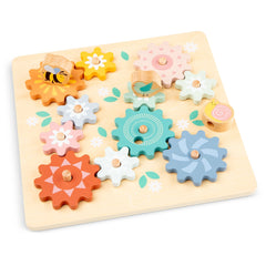 New Classic Toys - Puzzle de Roues Dentées - Jardin - Jouets Éducatifs