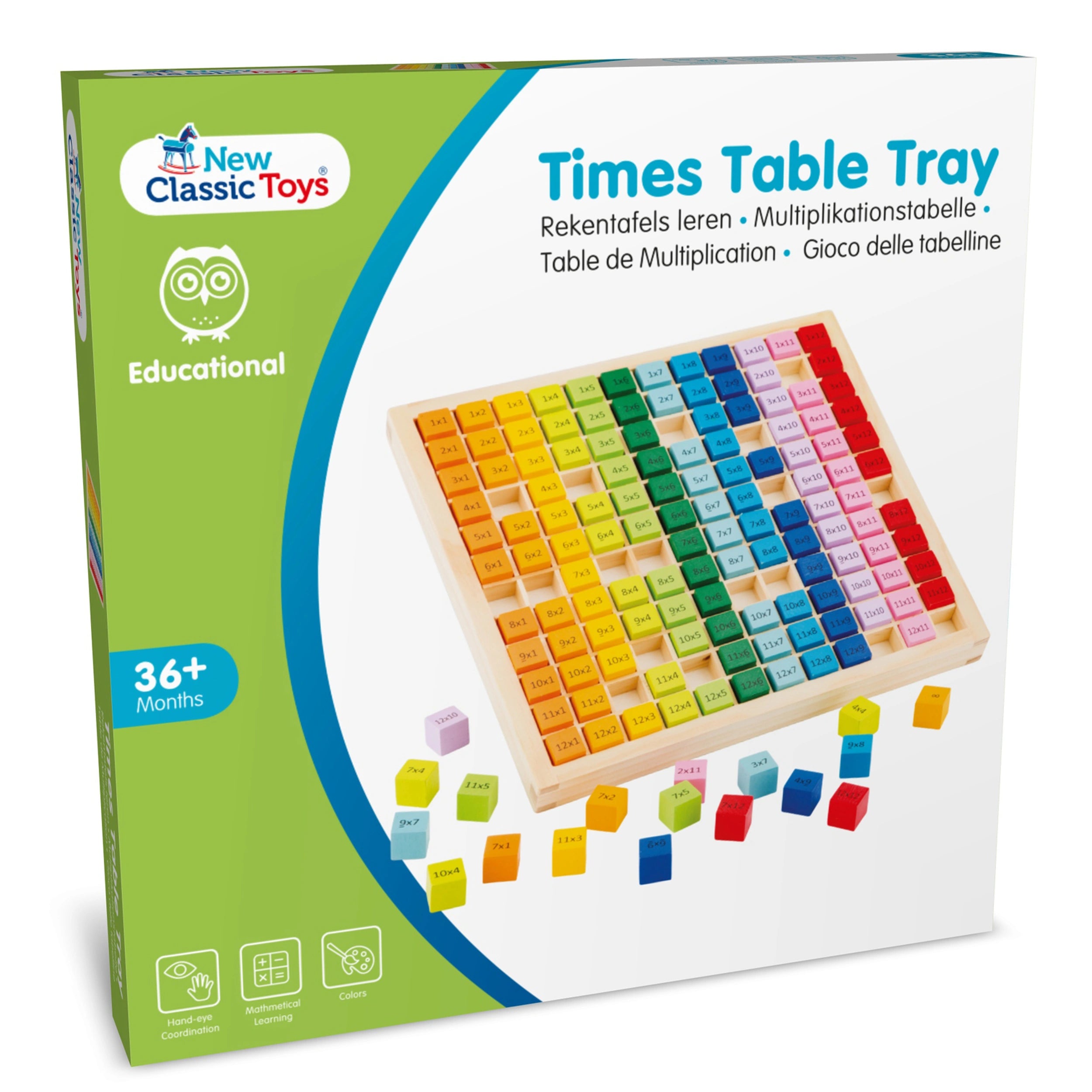 New Classic Toys - Plateau des tables de multiplication - Jouets éducatifs