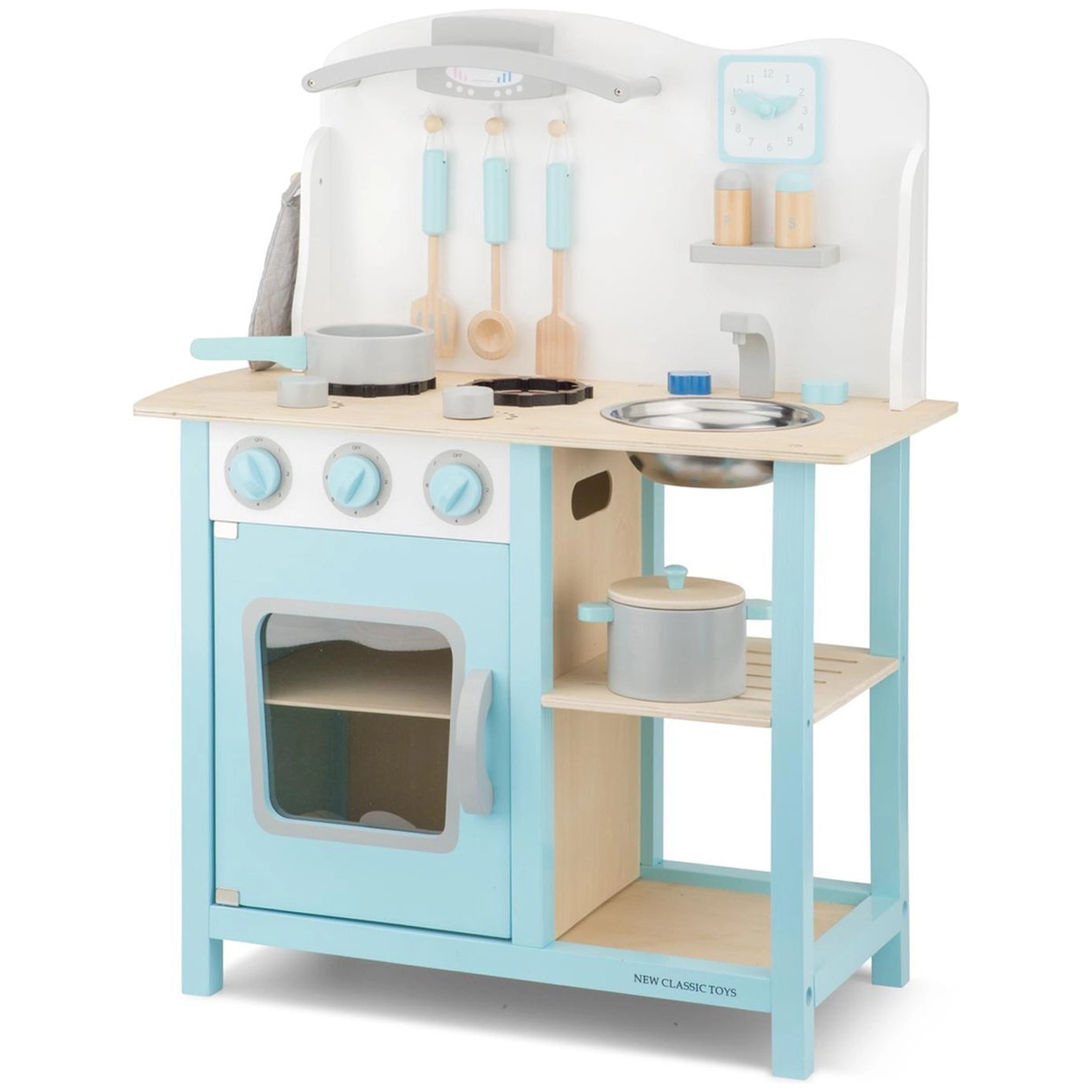 New Classic Toys - Cuisine en Bois Bleue Bon Appetit - Professions Imaginaires et Jeux de Rôle