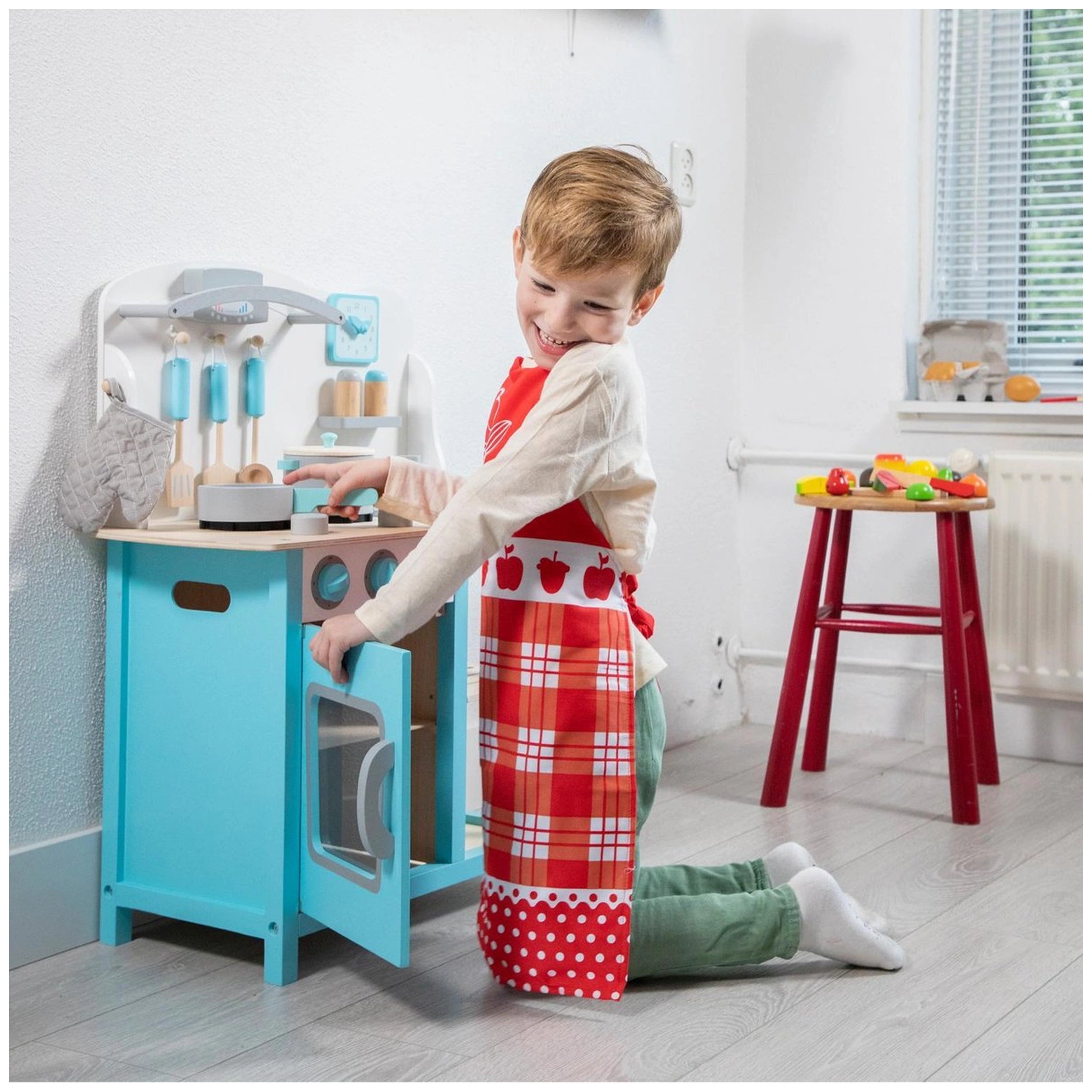 New Classic Toys - Cuisine en Bois Bleue Bon Appetit - Professions Imaginaires et Jeux de Rôle